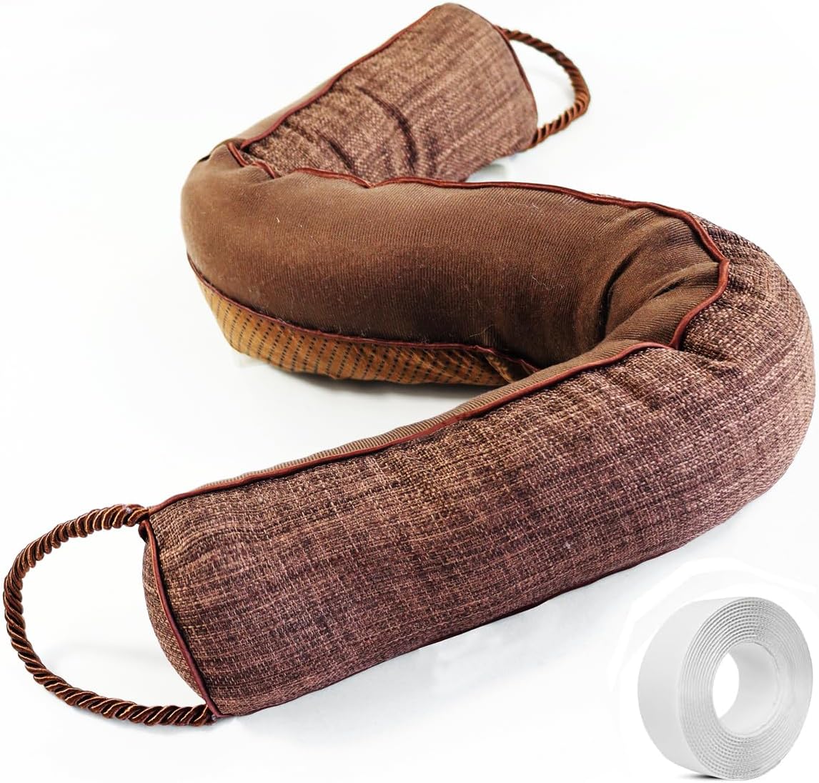Heavy Duty Door Draft Stopper - 32 Inch Brown