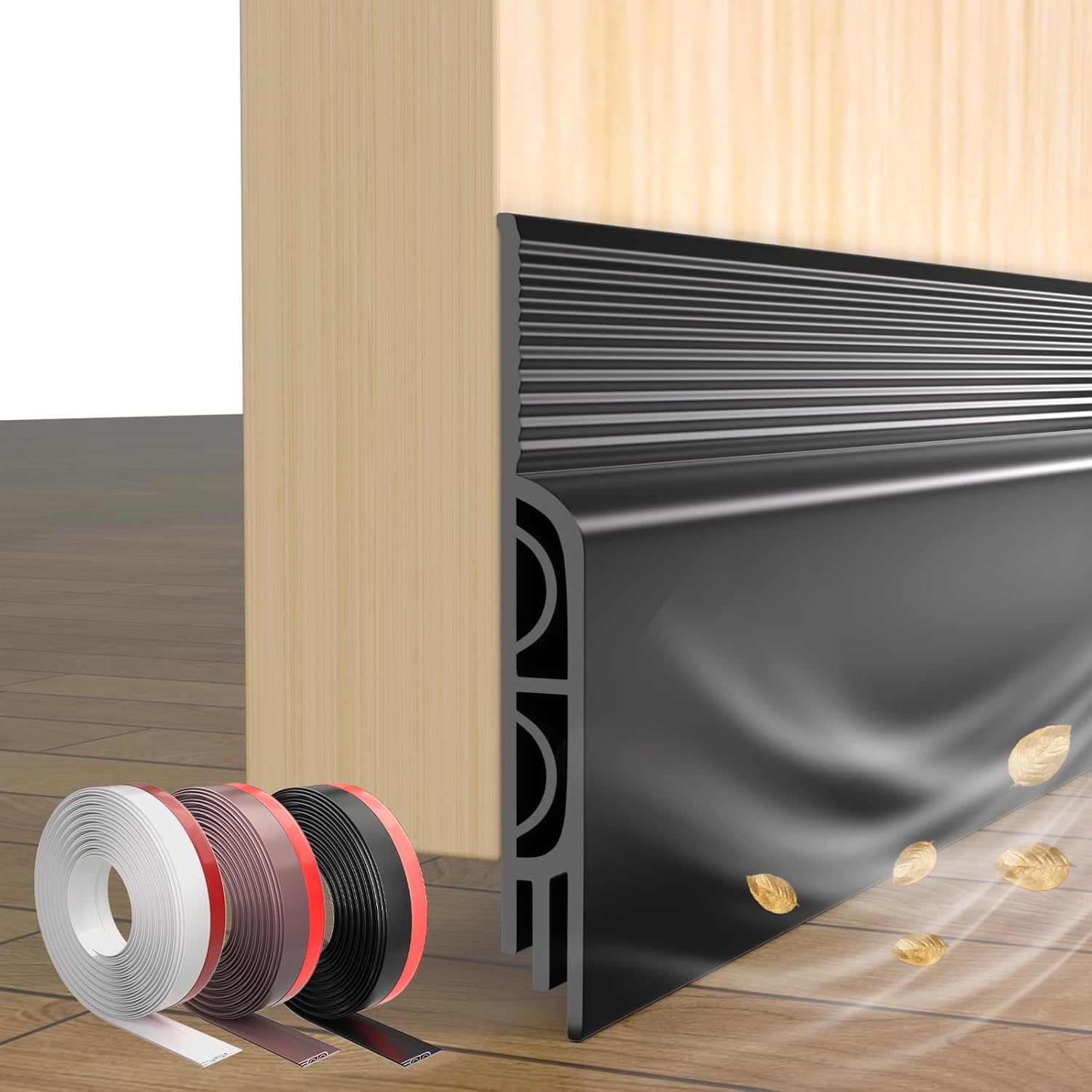 78 Inch Door Draft Stopper with Strong Adhesive Seal