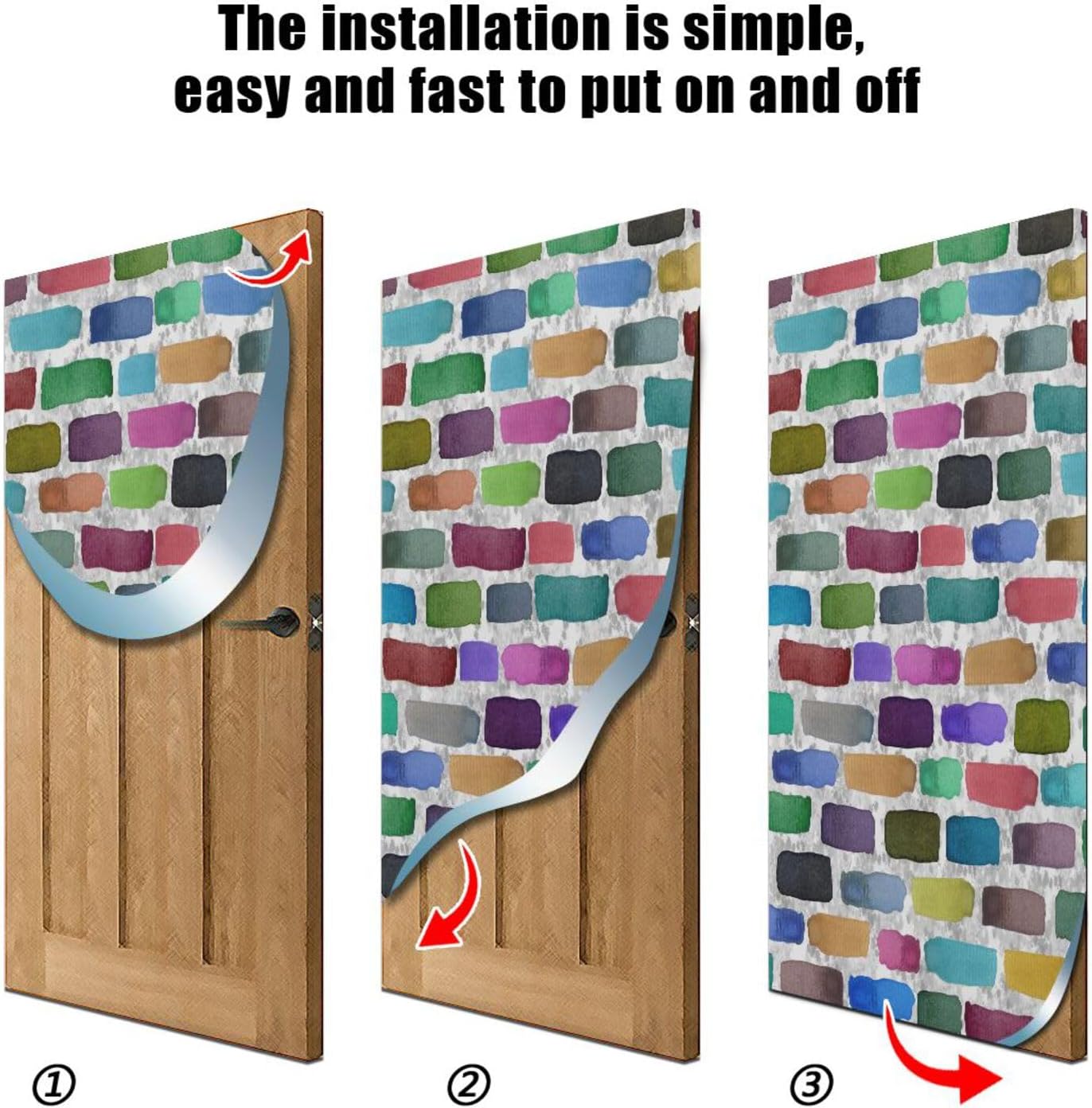 Susiyo Halloween Door Cover 32x79 Inches Stretch Fabric