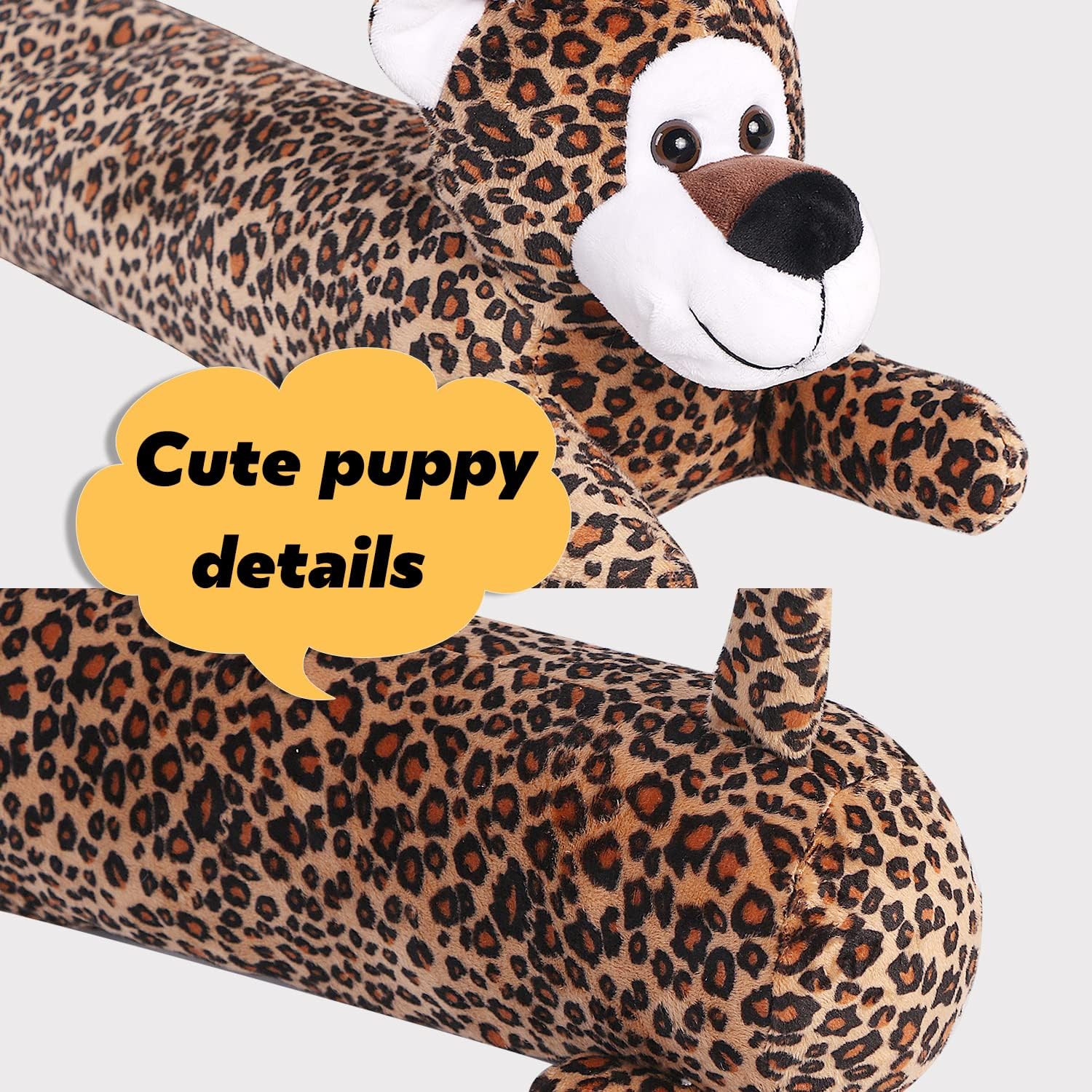 36 Inch Leopard Animal Draft Stopper for Door and Window