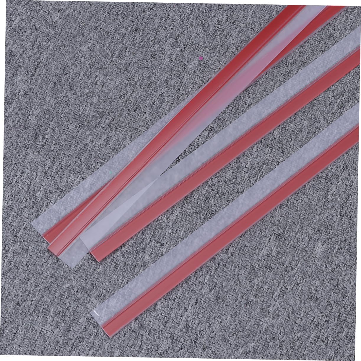 4pcs Transparent Door Draft Stopper Soundproof Under Door Seal for Noise Reduction