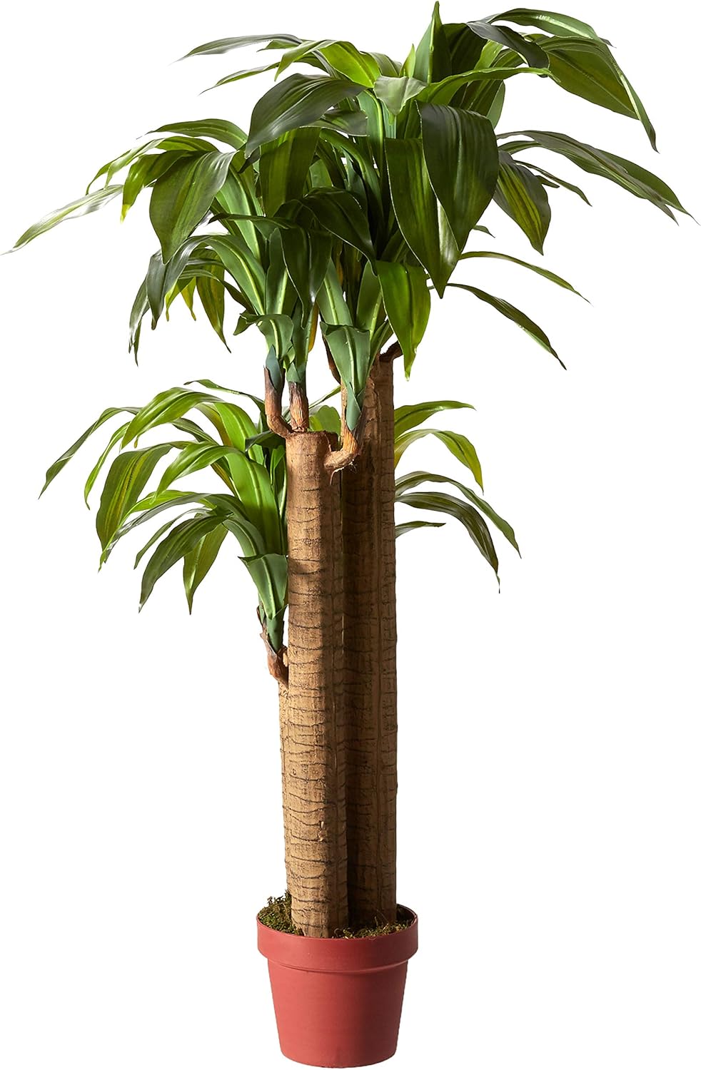 Nearly Natural 4ft Corn Stalk Dracaena Silk Plant