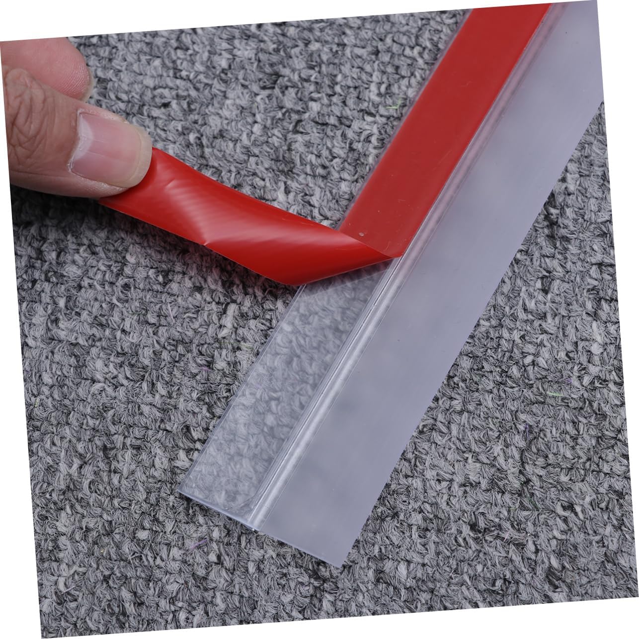 4pcs Transparent Under Door Draft Stopper Seal Soundproof Weather Stripping for Doors
