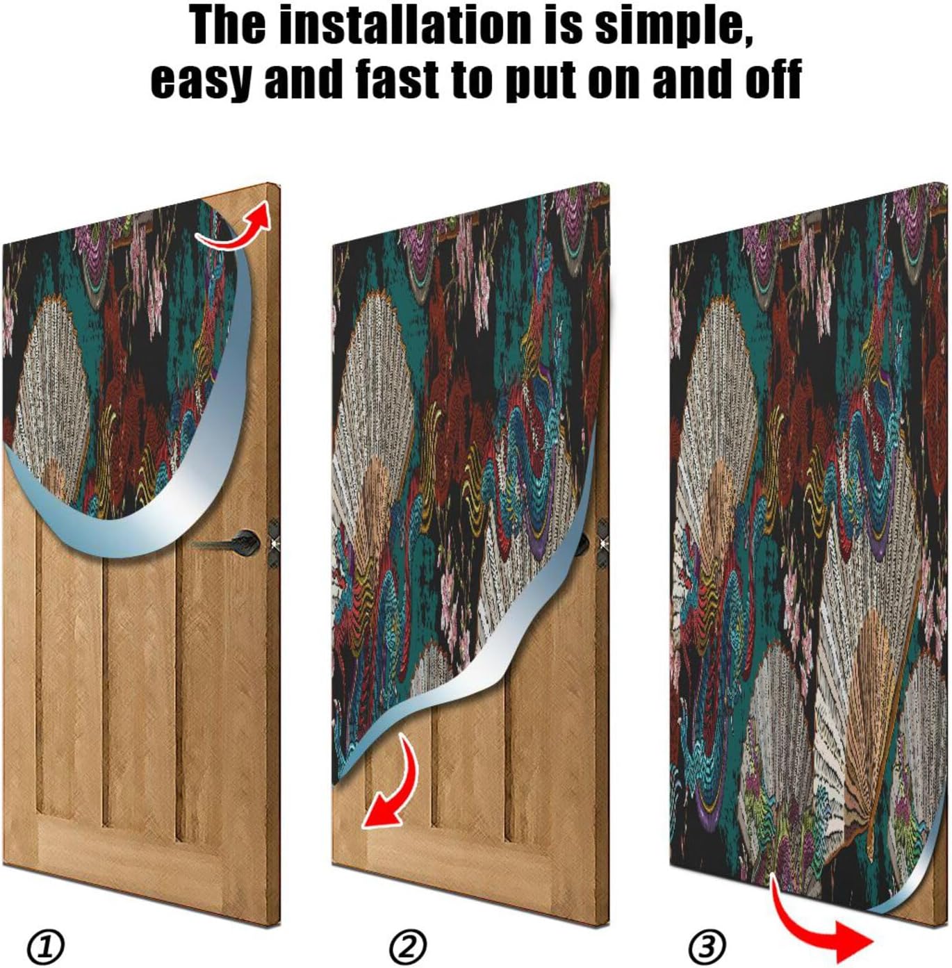 Susiyo Asian Dragon Halloween Door Cover 32x79in
