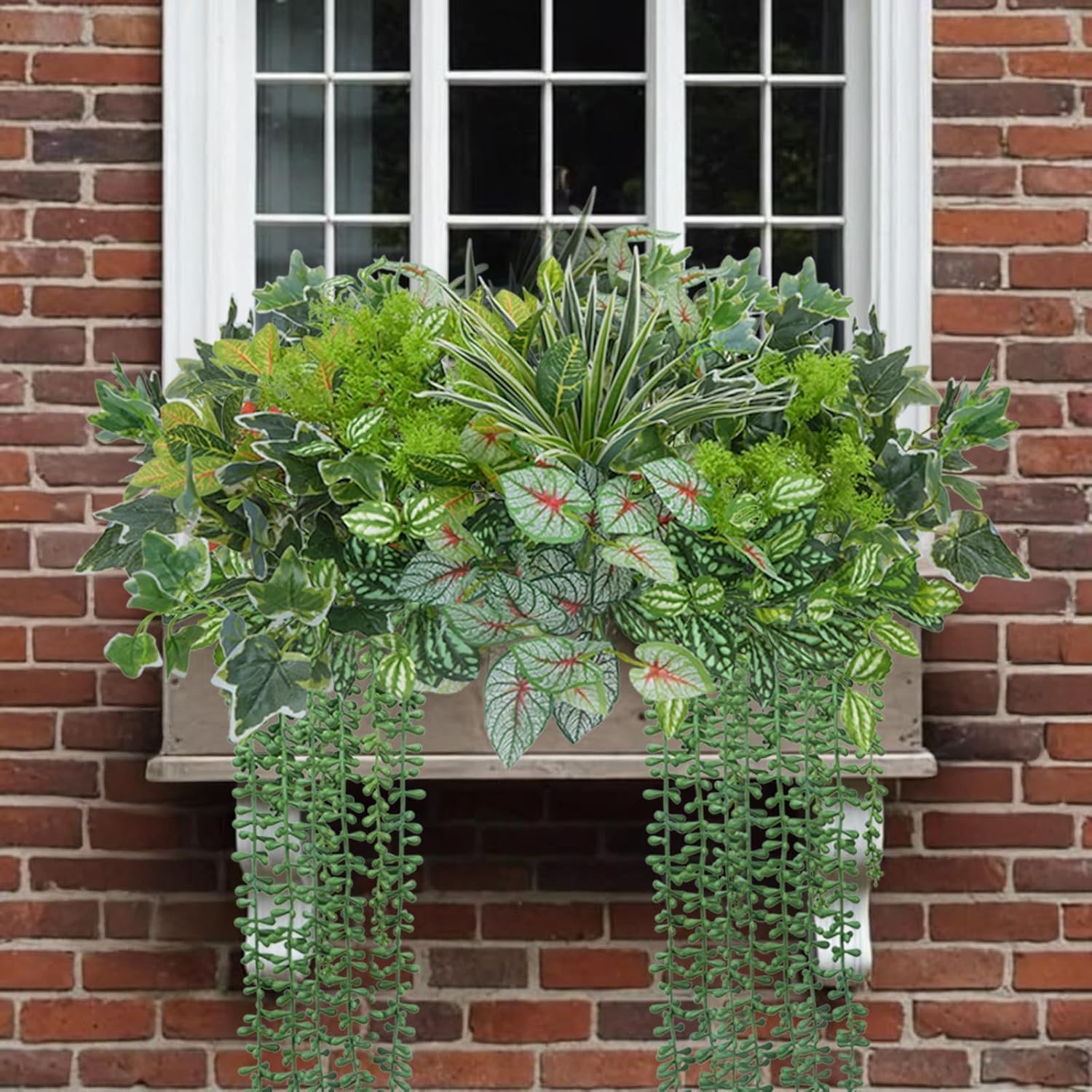 17Pcs Artificial Plants for Outdoor and Indoor Decor