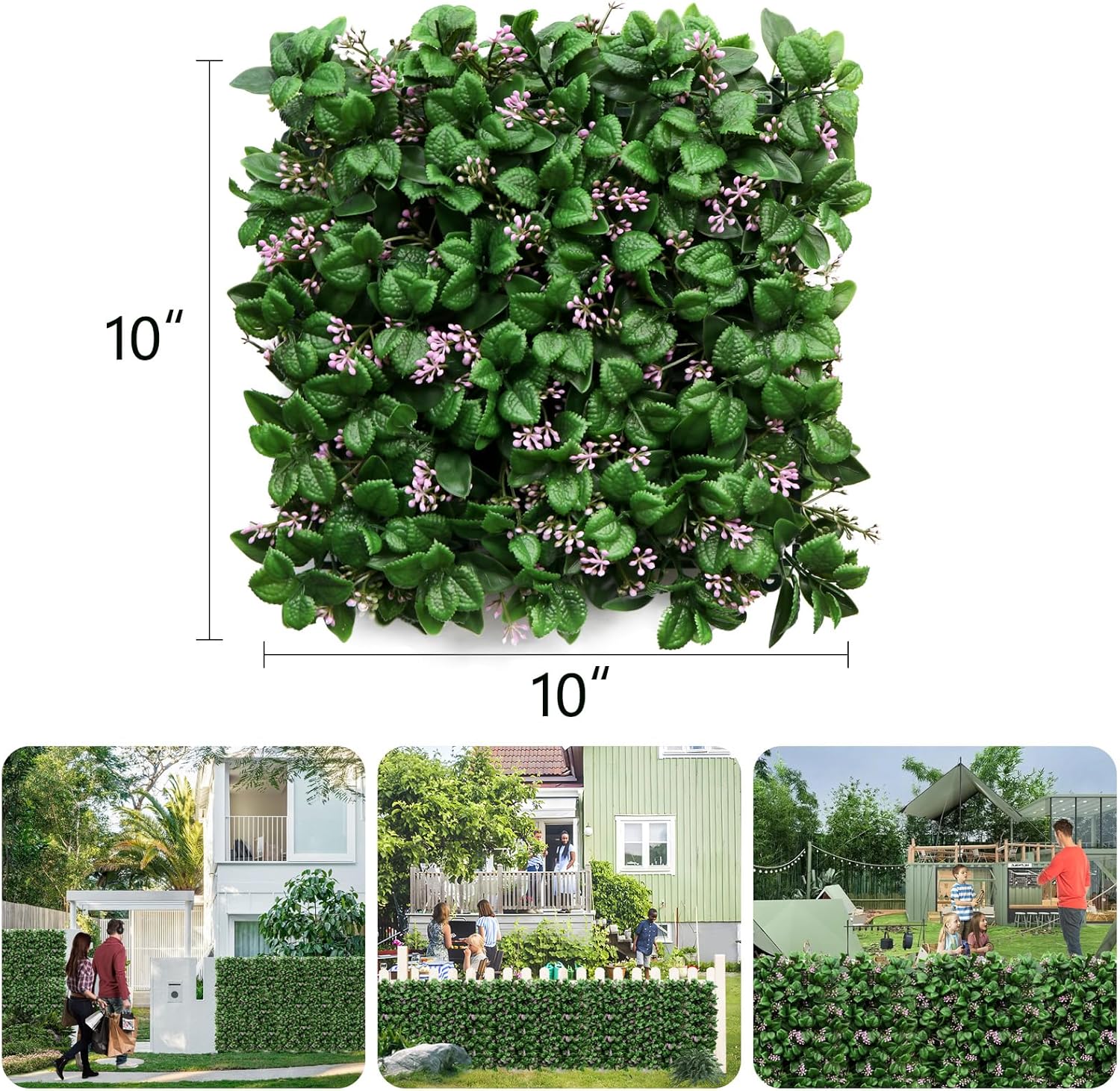 Boxwood Panels 8pcs 10x10 Artificial Grass Wall Backdrop