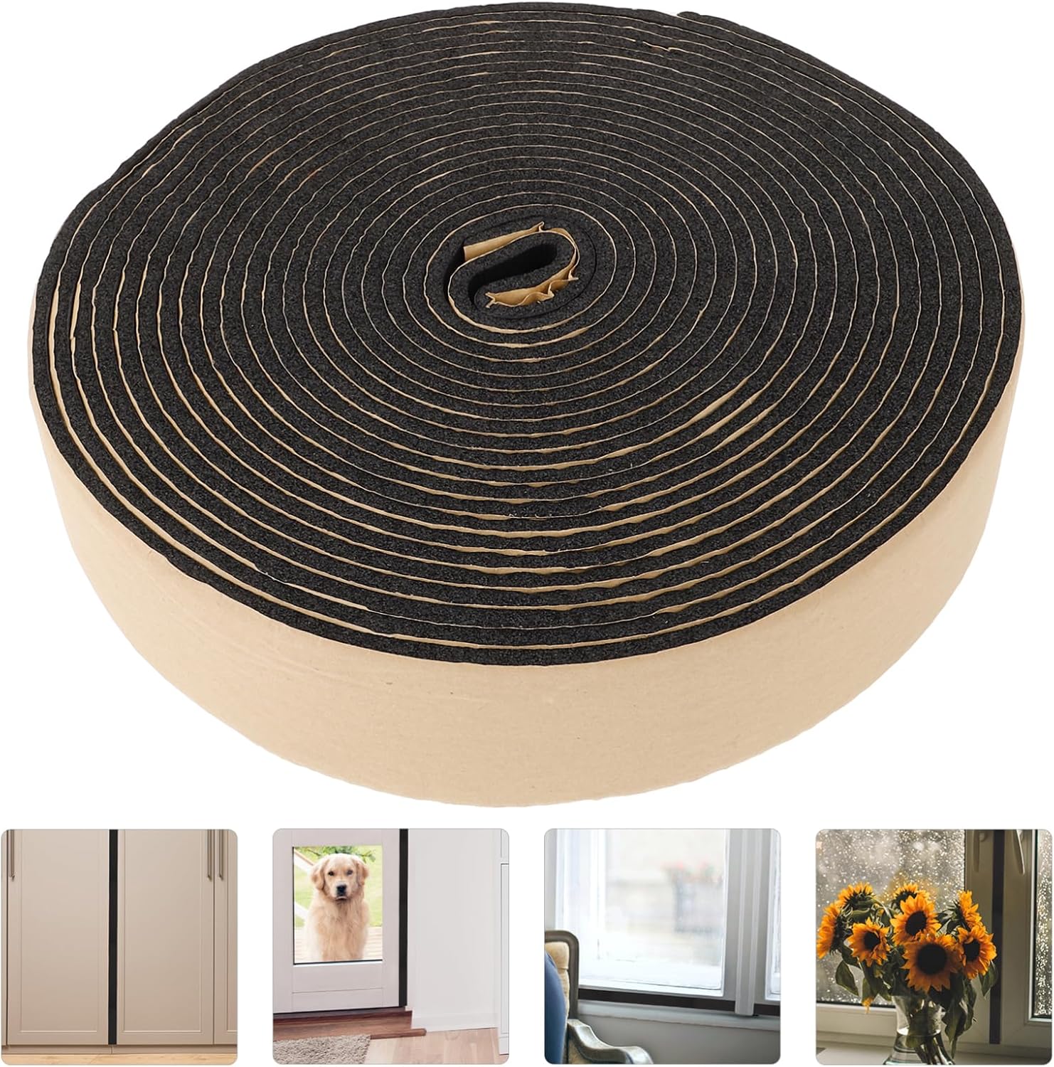 Artibetter Draft Stopper Door Bottom Noise Blocker Windproof Strip