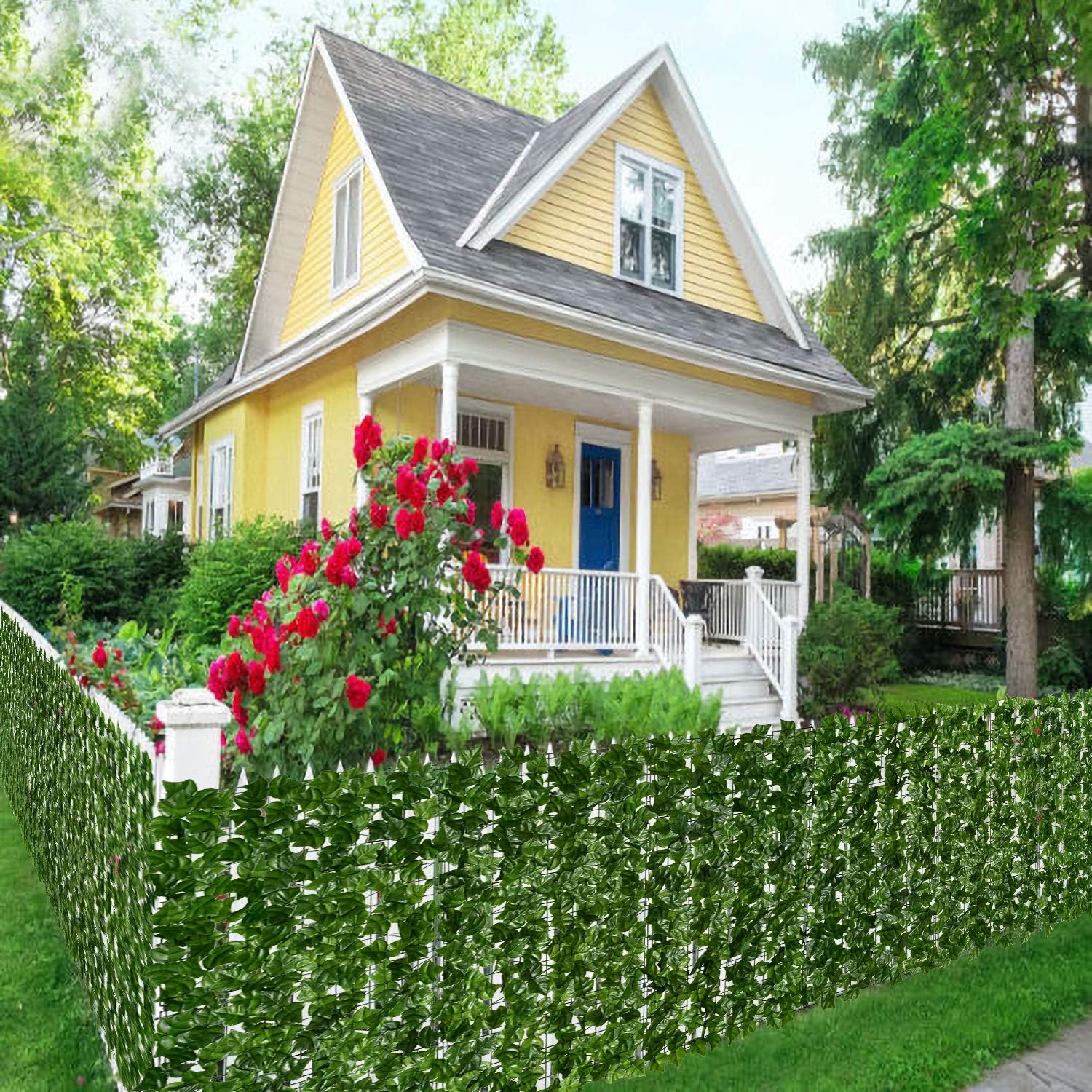 DearHouse Artificial Ivy Privacy Fence for Outdoor Decor
