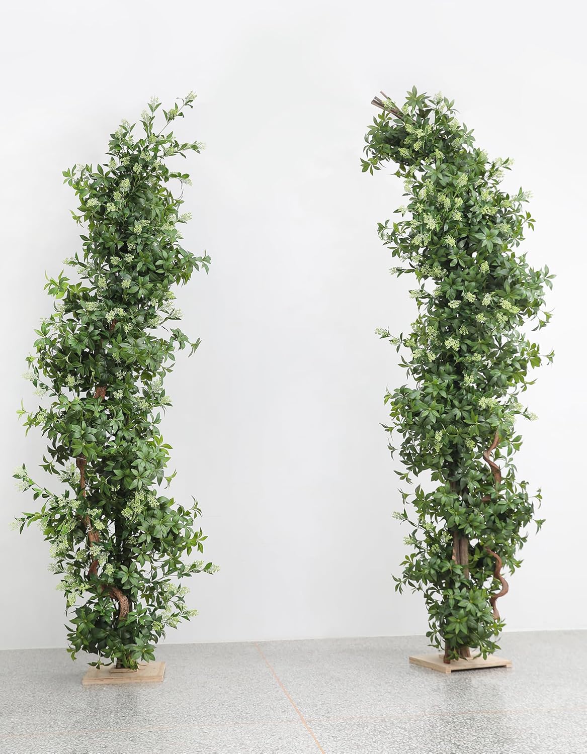 6 Pcs Artificial Eucalyptus Stems with Realistic Flower Buds and Bendable Stems for Home Decor