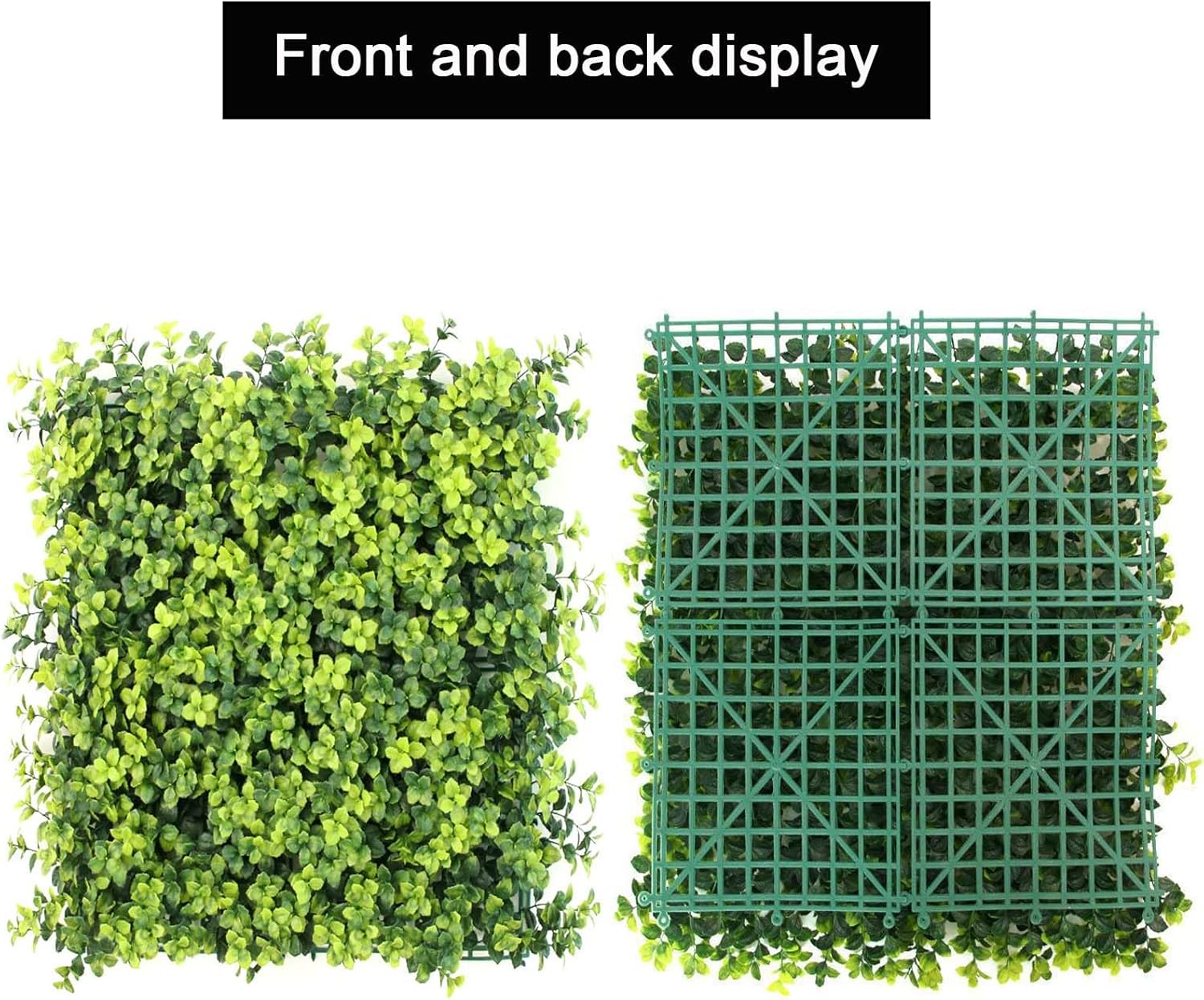 Artificial Plant Wall Panels 20x20 Blue 12pcs for Indoor Outdoor Decor