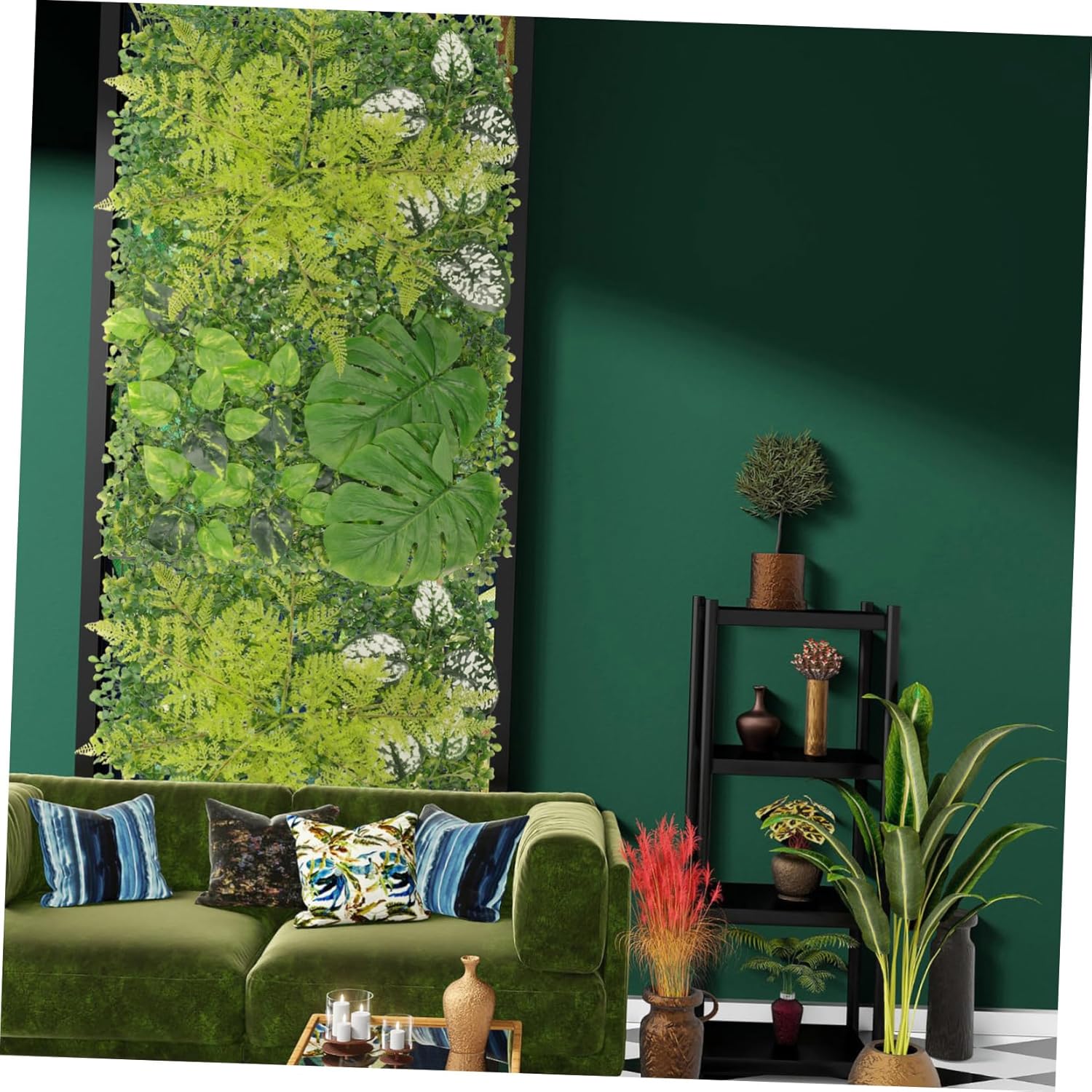 PRETYZOOM Artificial Grass Wall Panels for Garden Decor