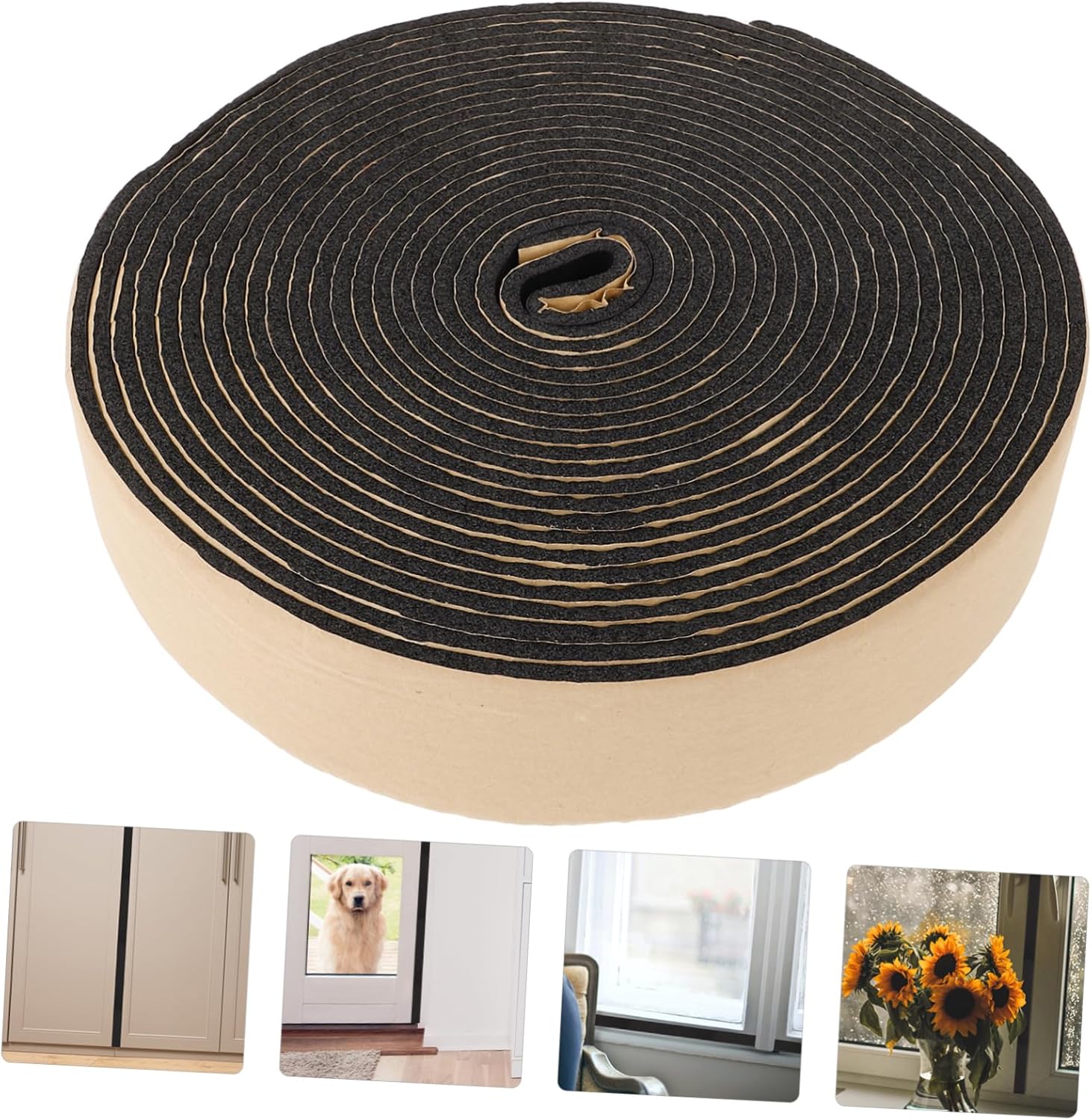 Jojofuny Draft Stopper Strip for Noise Reduction and Weather Sealing