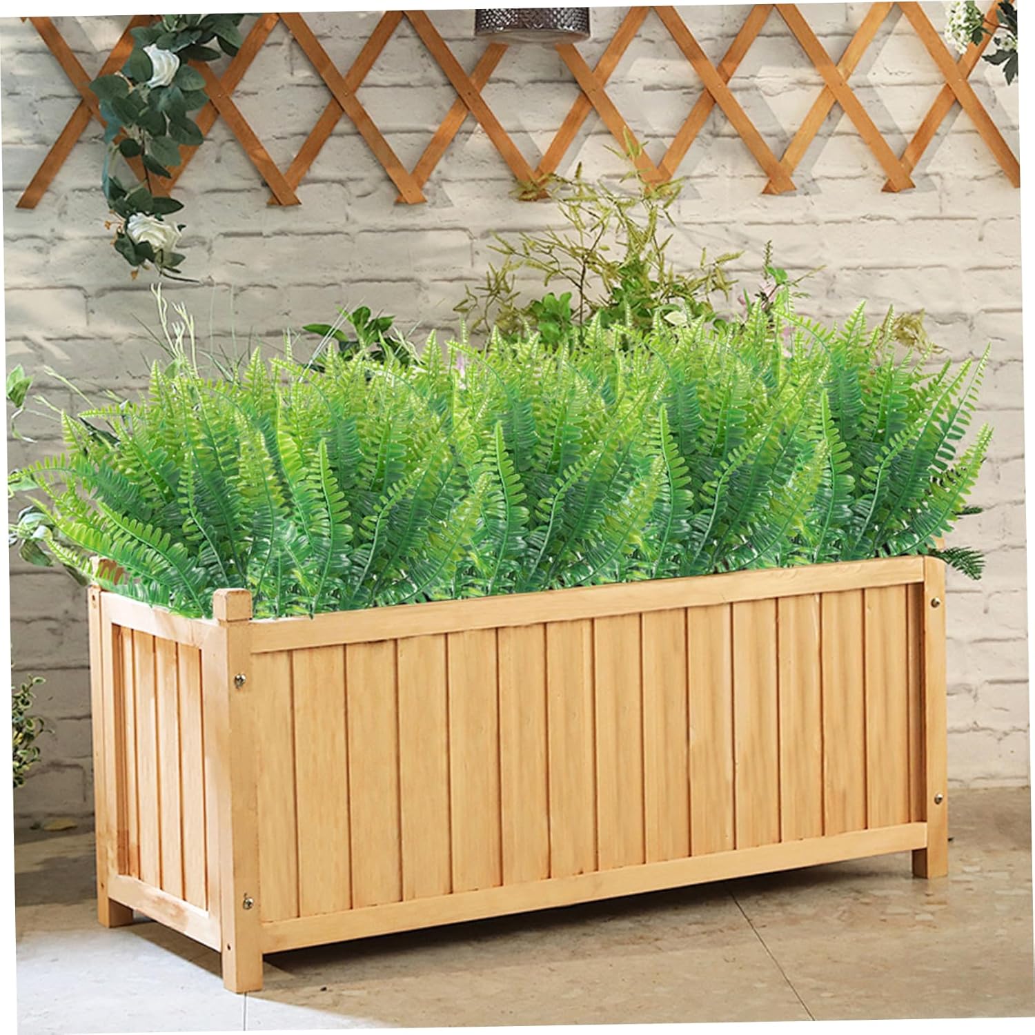 12 Bundle Artificial Ferns for Outdoor Decor