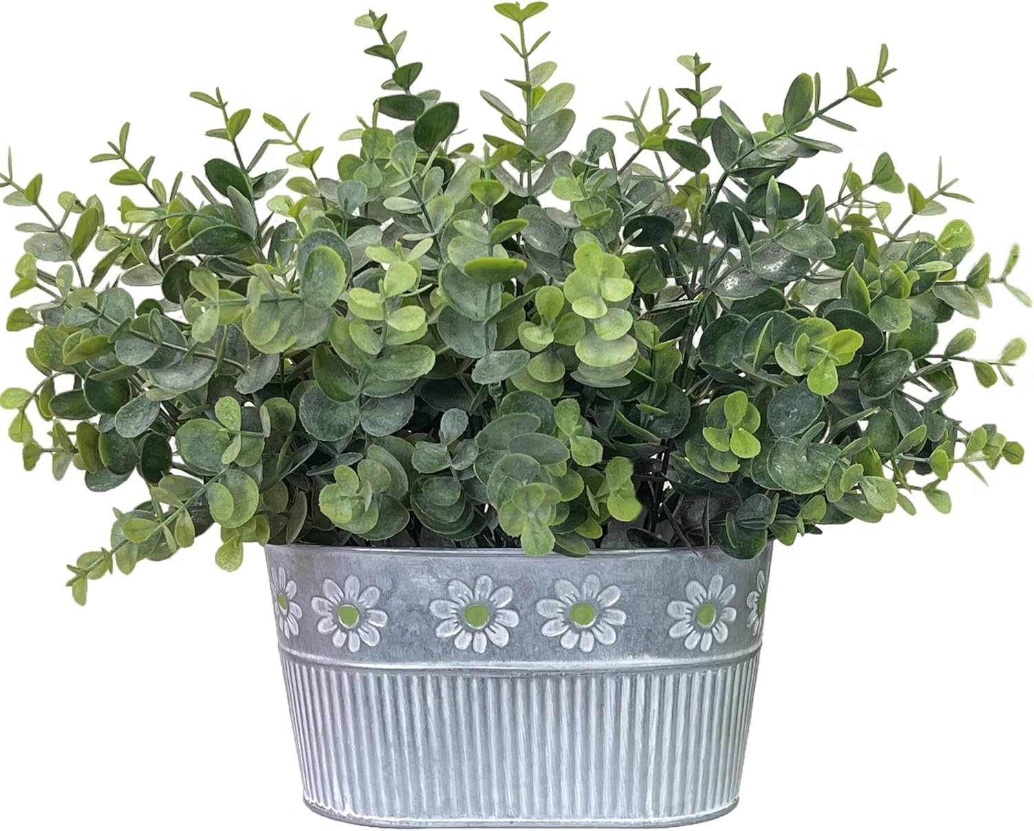Rustic Artificial Eucalyptus Plants Table Centerpiece