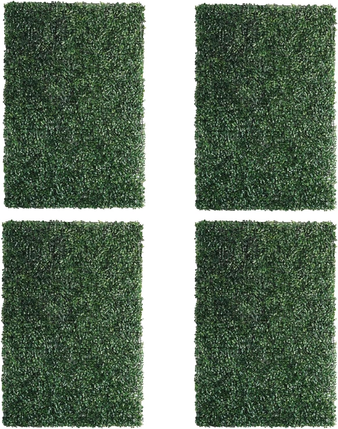 ENOVA FLORAL Artificial Boxwood Panels 4Pcs 24x16In