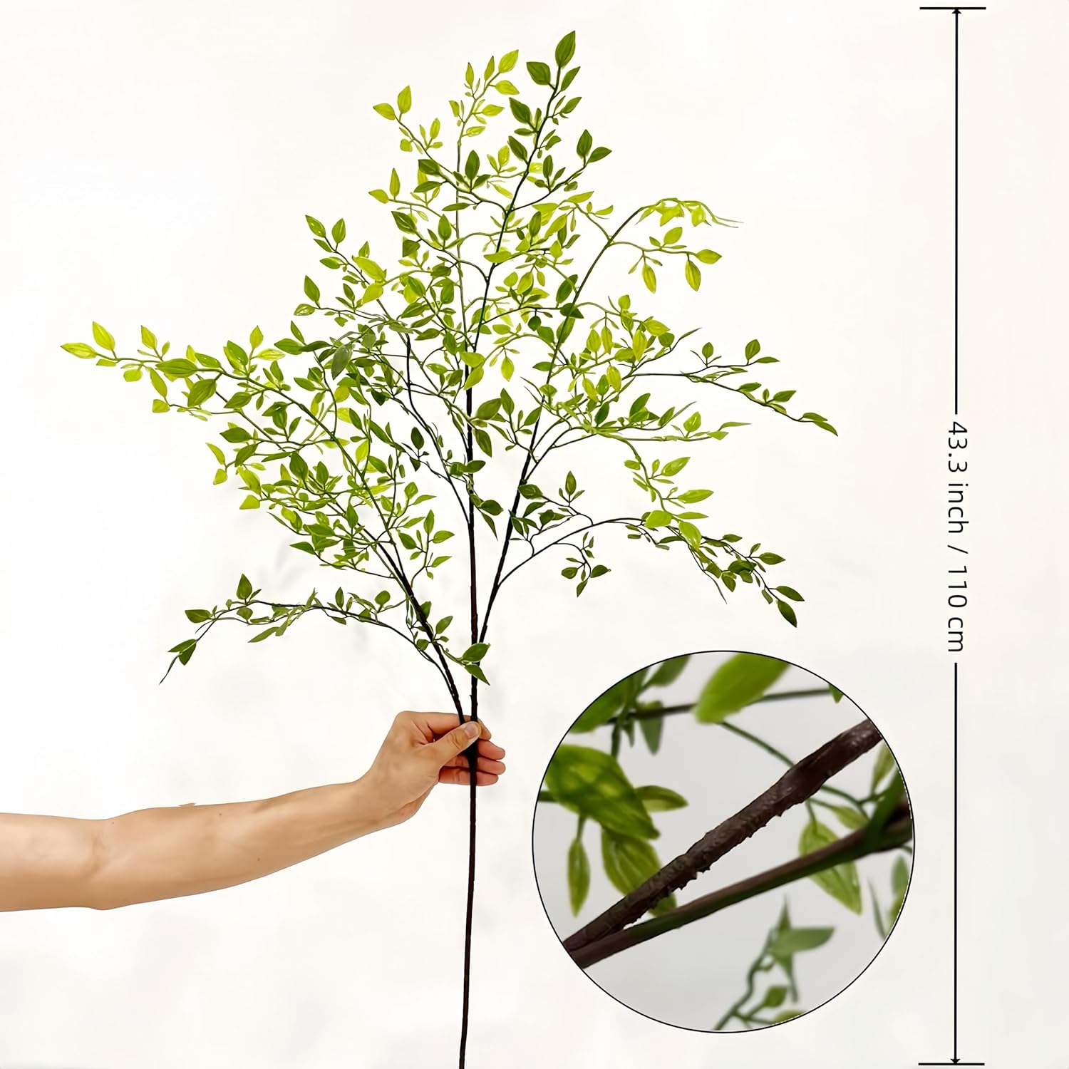 3PCS Artificial Plants Nandina Branches for Vase Decor