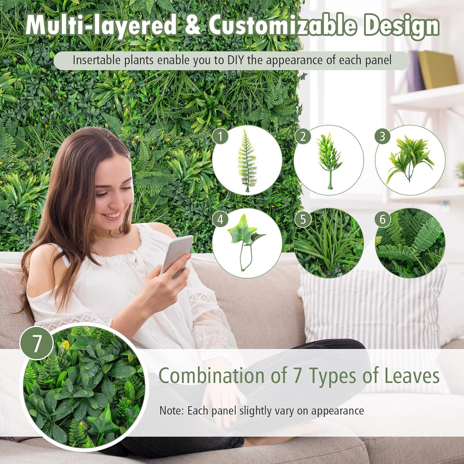 20x20 Artificial Grass Wall Panels for Home Decor and Parties