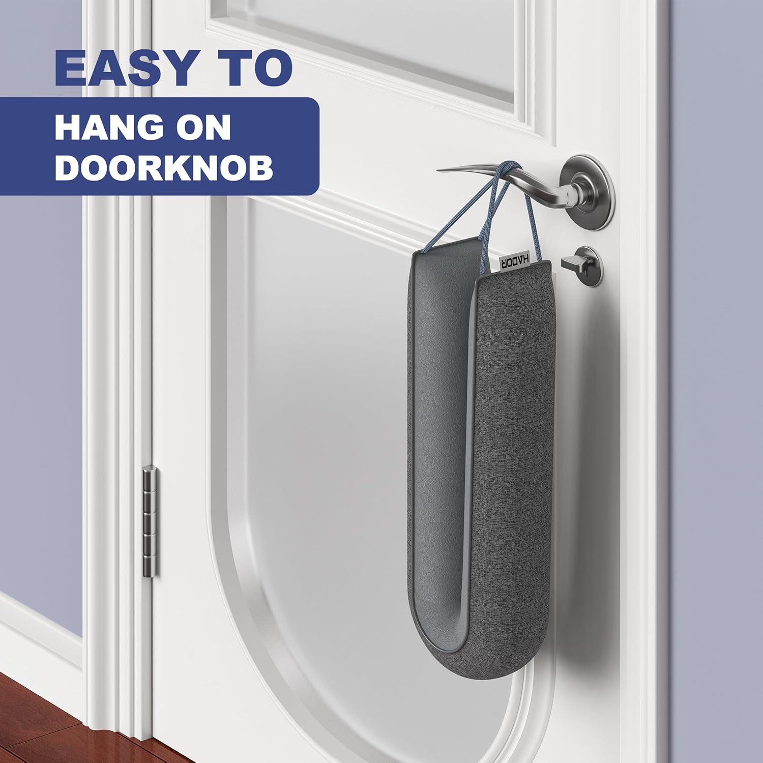 HADOR Door Draft Stopper 38 Inch Grey