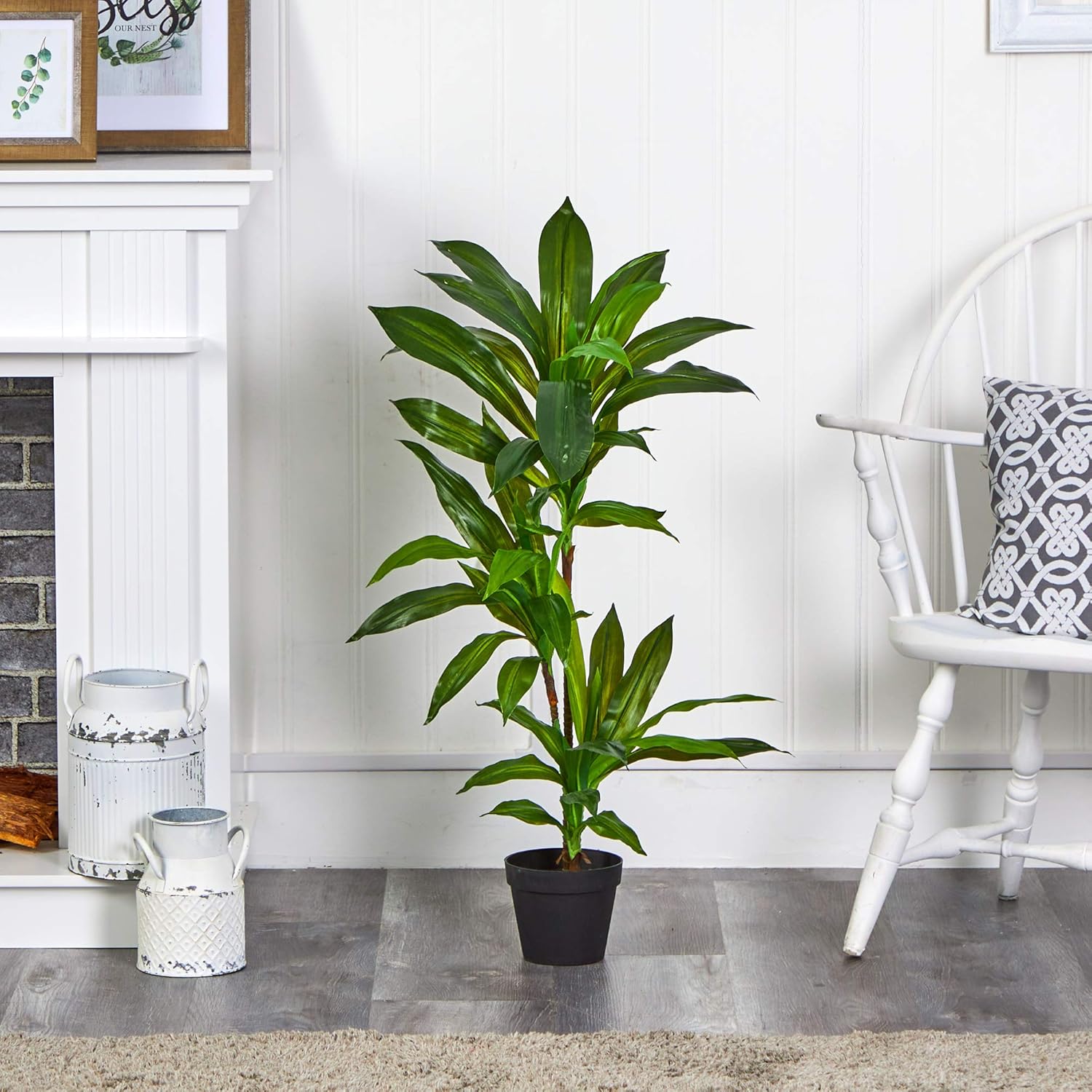 Nearly Natural 3ft Dracaena Artificial Plant Real Touch