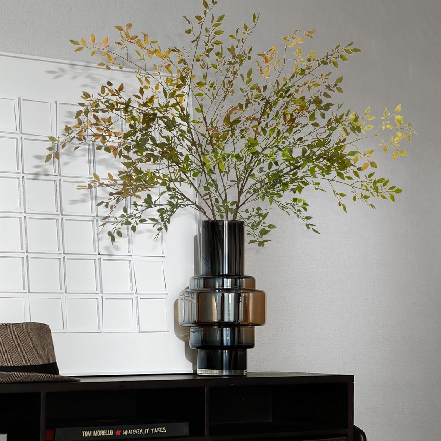 Uqueeten Artificial Greenery Stems 433 Inch Nandina Branches for Vase and Home Dcor