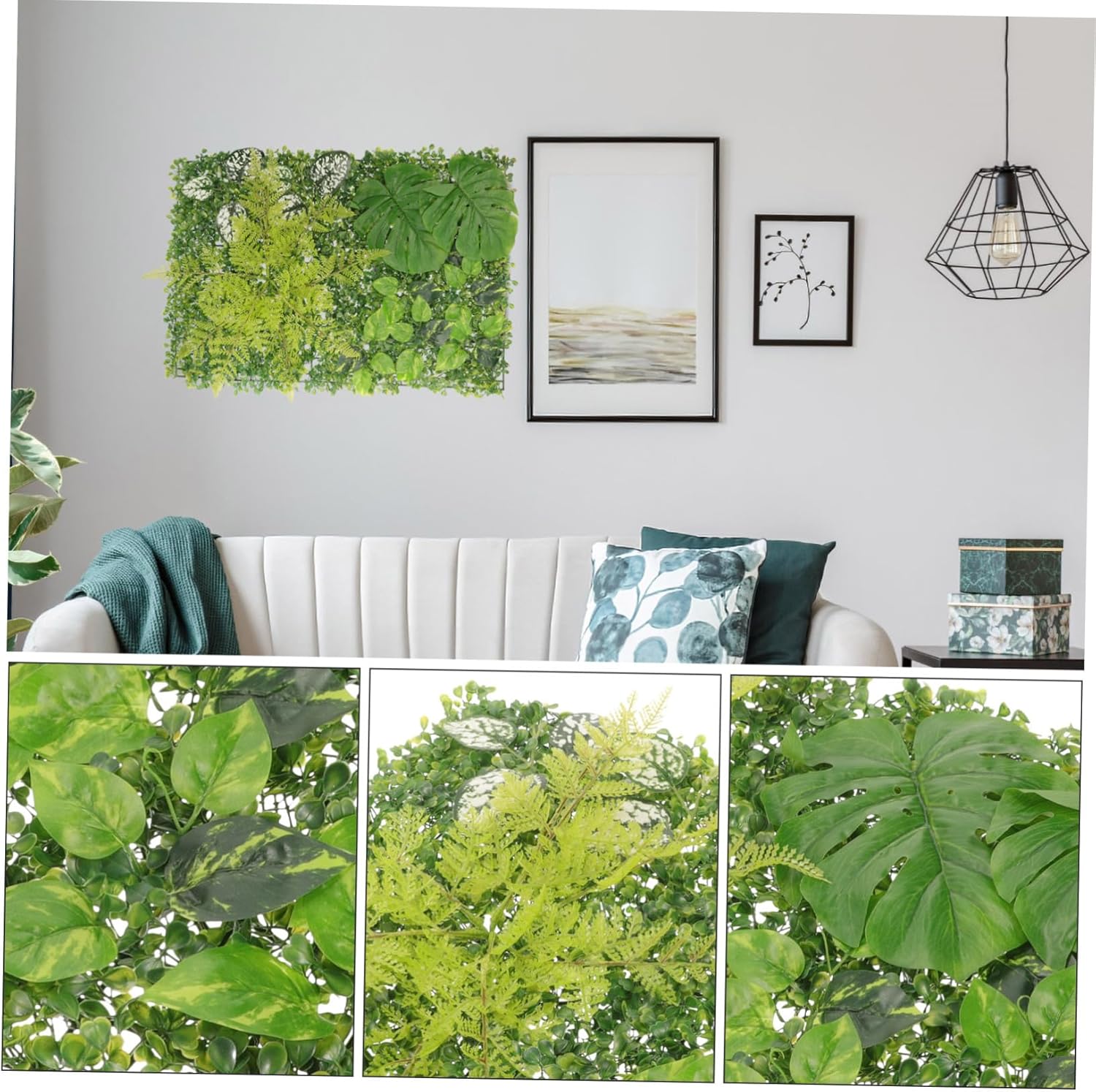 PRETYZOOM Artificial Grass Wall Panels for Home Decor and Events