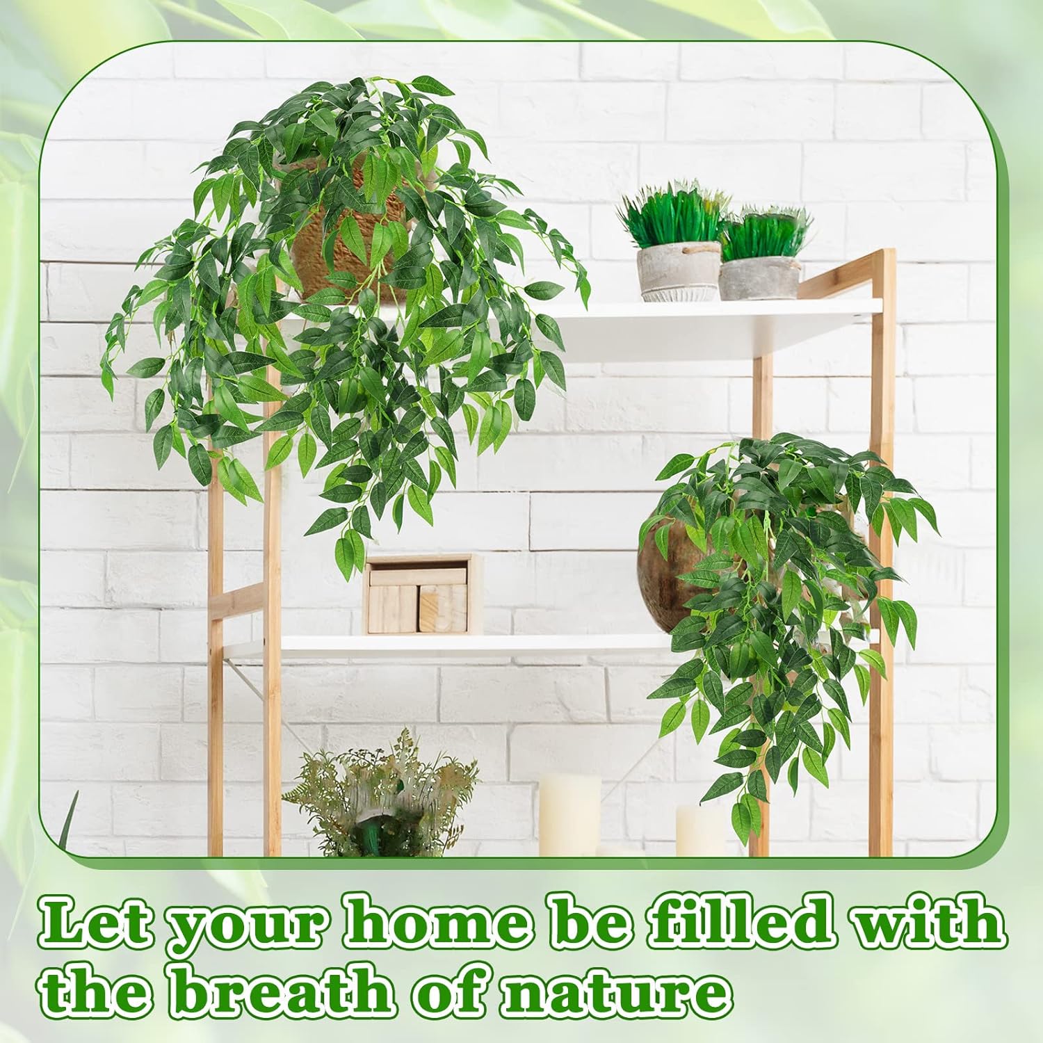 Xinnun 100 Pcs Artificial Italian Ruscus Greenery Stems