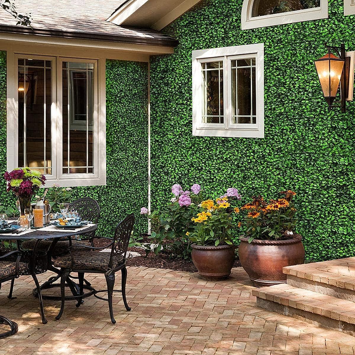 ENOVA FLORAL Artificial Boxwood Panels 4Pcs 24x16In