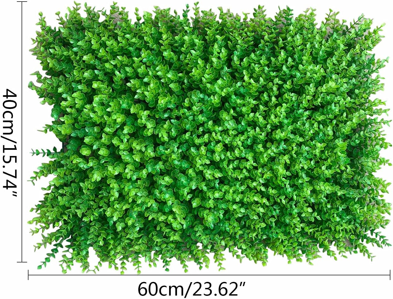 12pcs Green Wall Decor Panels with Lifelike Faux Grass