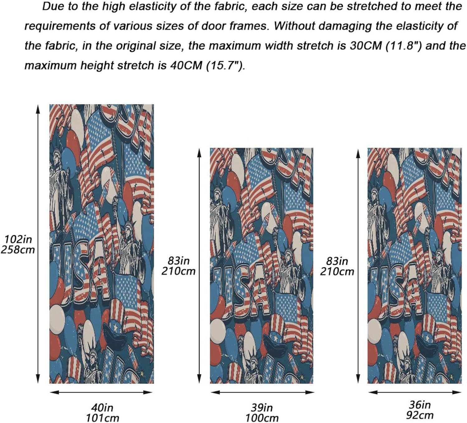 Susiyo Vintage New York Statue Door Cover 35x79 Inch