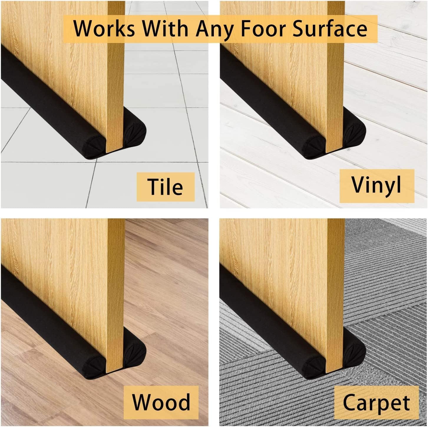 MUOVE Door Draft Stopper Adjustable Size 32 to 36 Inches