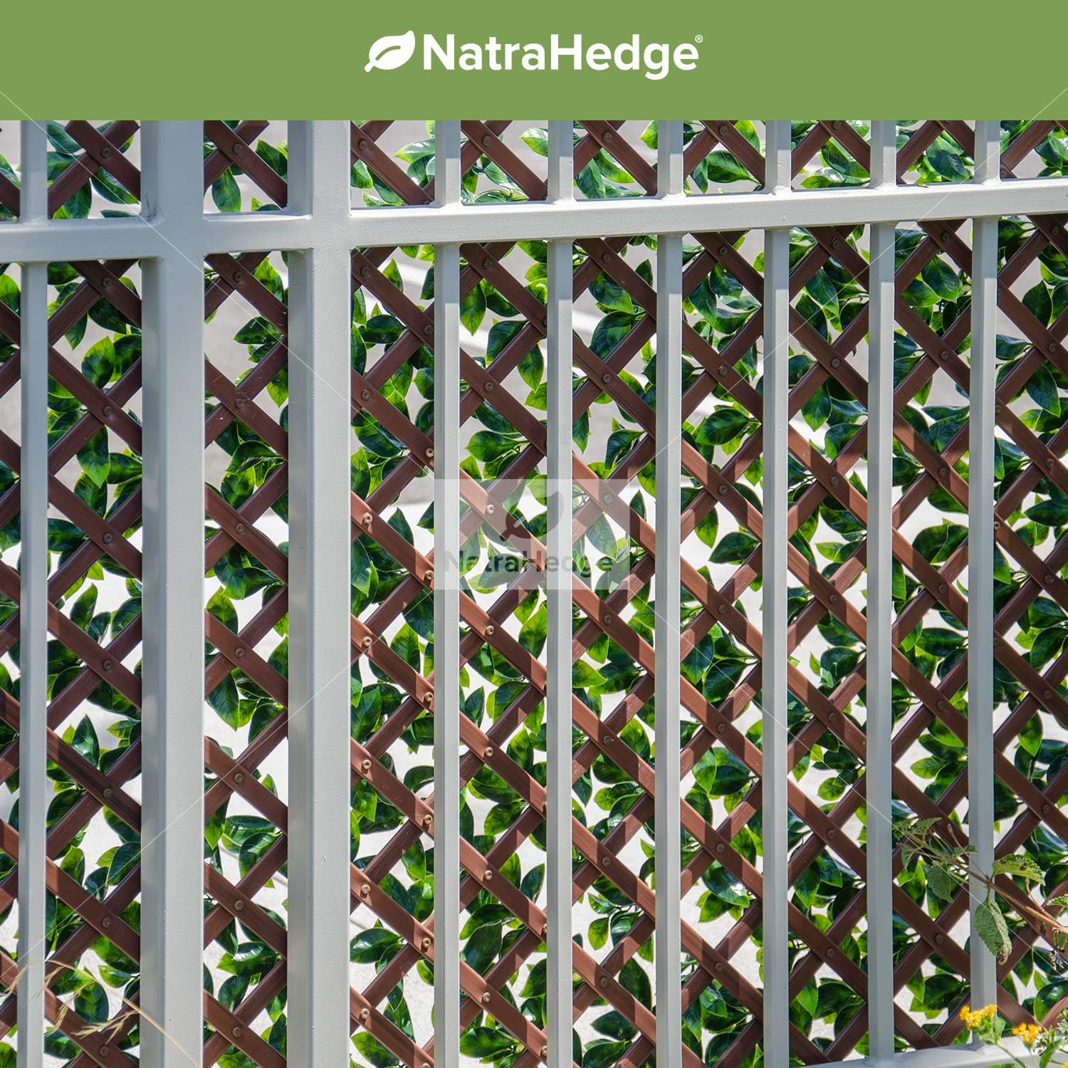 NatraHedge Artificial Ficus Leaf Expandable Lattice
