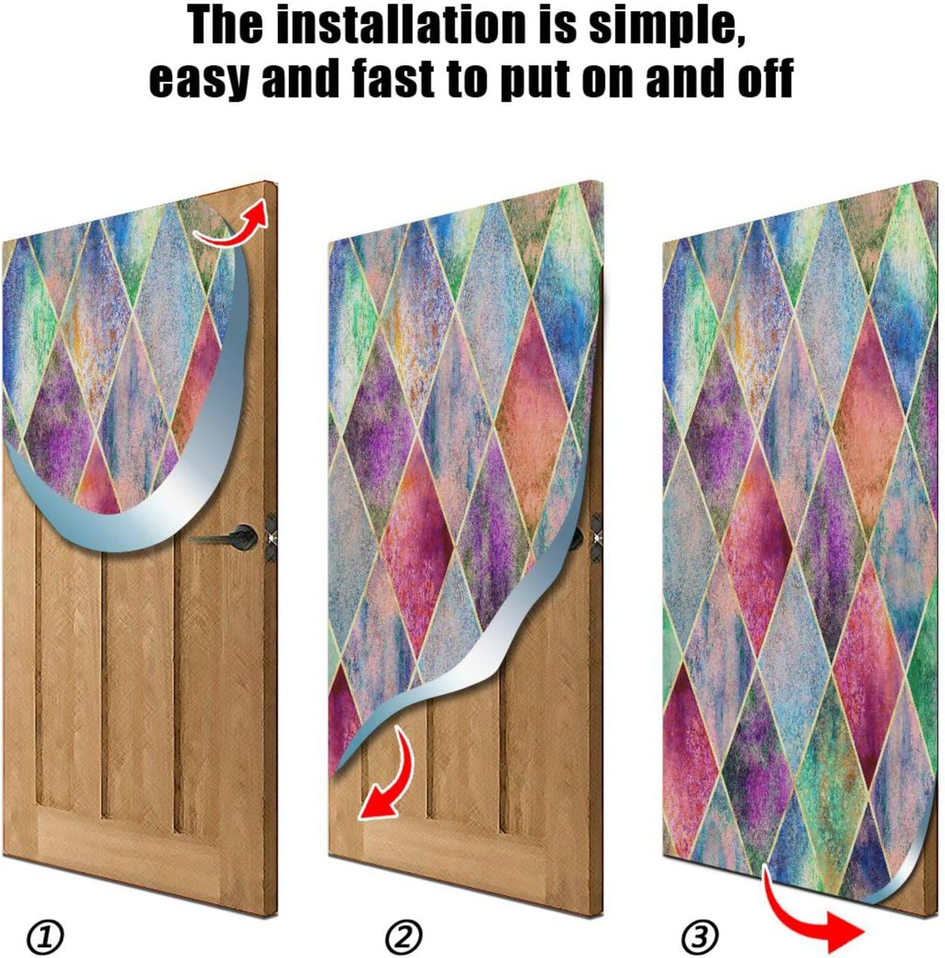 Susiyo Stripe Door Cover for Halloween Decor