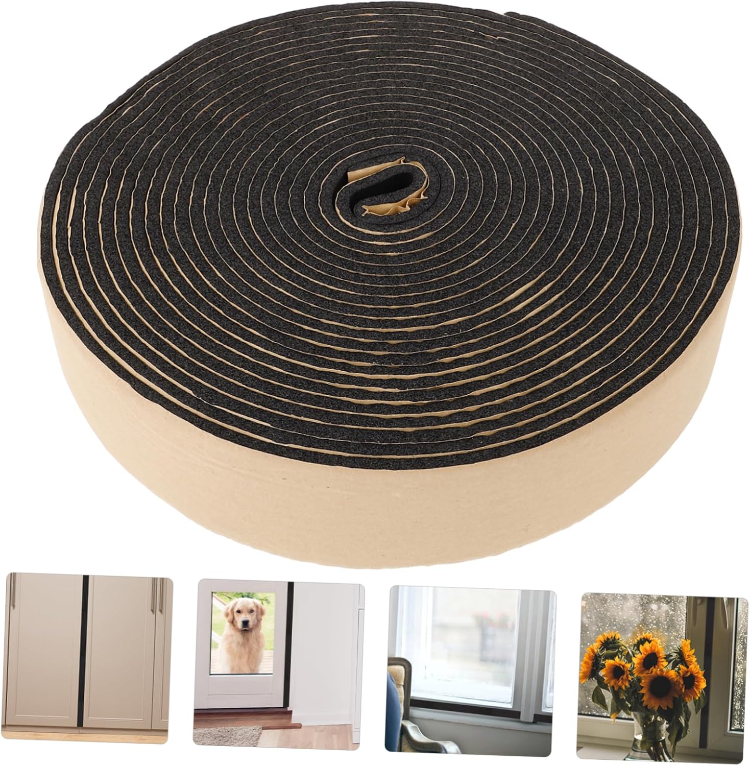 Hemobllo Door Draft Stopper Soundproof Under Door Filler for Energy Efficiency and Wind Resistance