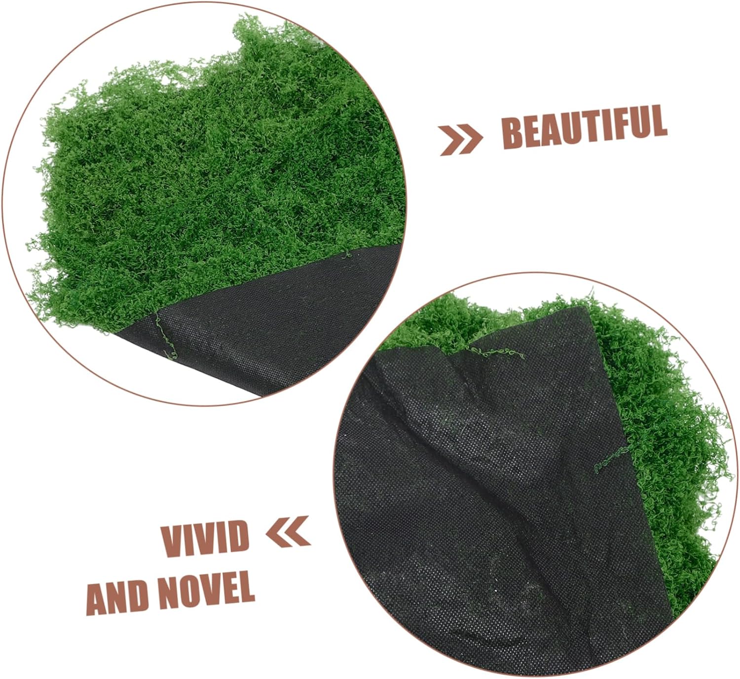 Merryhapy Artificial Moss Turf Realistic Foam Fake Grass for Garden Bonsai Decor Outdoor Landscaping