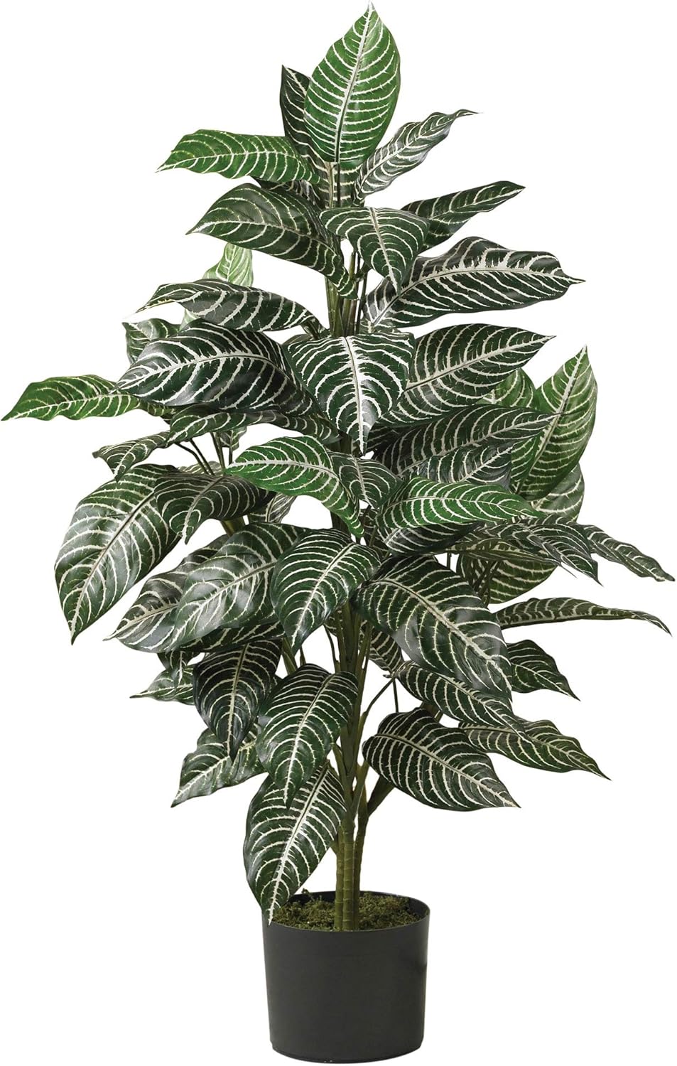 Nearly Natural 3ft Zebra Silk Plant 1