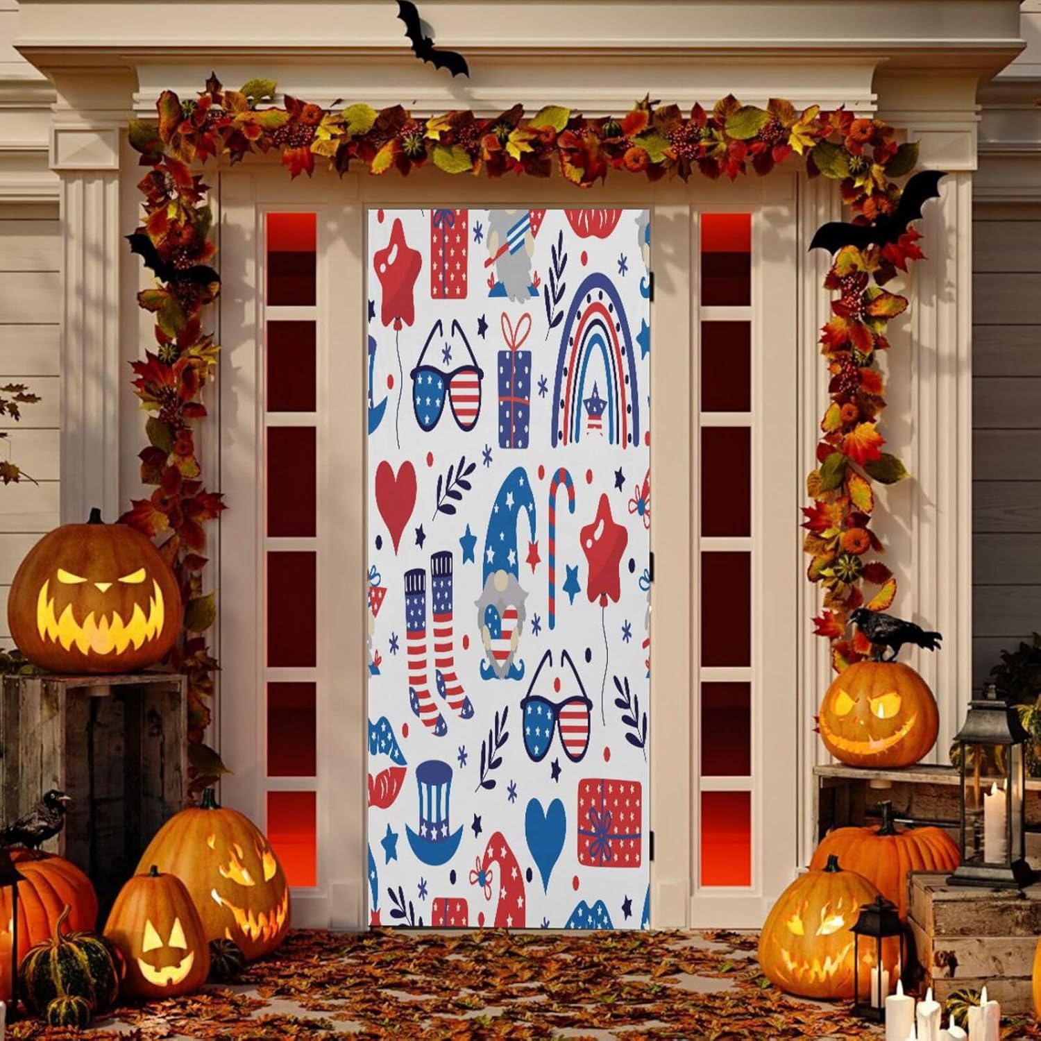 Susiyo Decorative Door Cover for Home Party Holidays 32x79 in