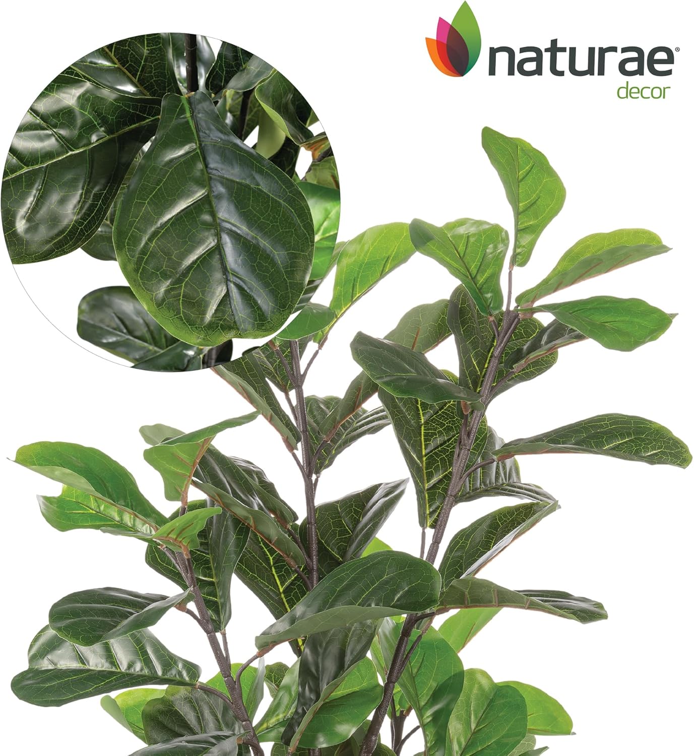 Naturae Decor Fiddle Leaf Tree Artificial Plant 47 in High