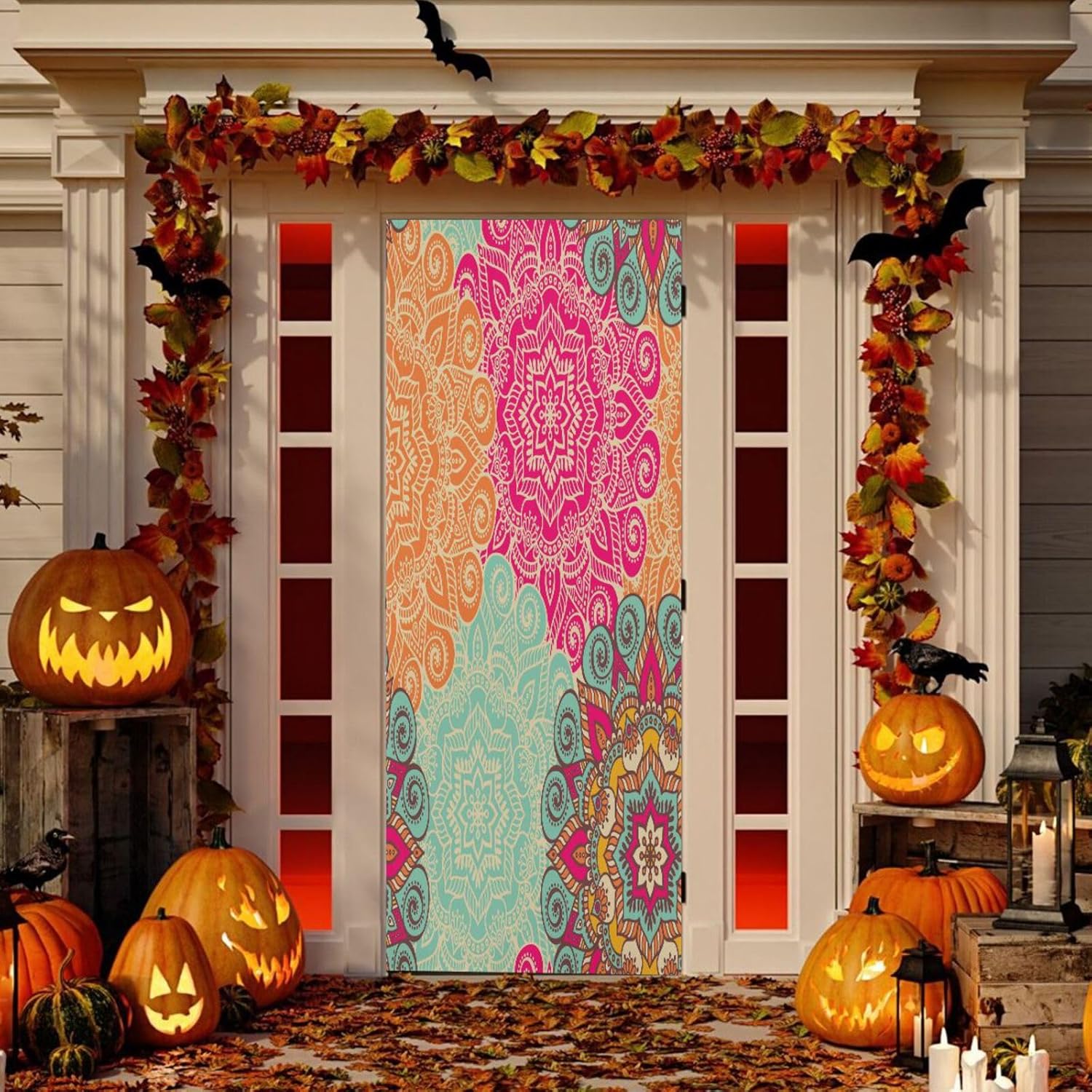 Susiyo Halloween Door Cover with Stretch Fabric 1
