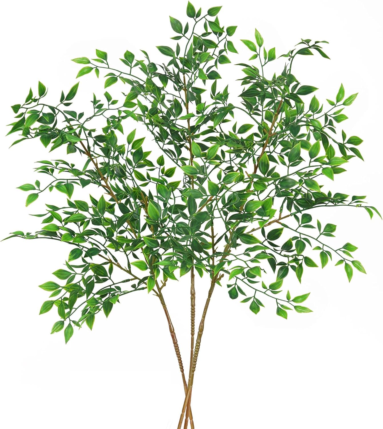 Srifoliage Artificial Plants 3PCS 31 Inch Faux Greenery Stems for Vase Decor Home Office Garden Decor