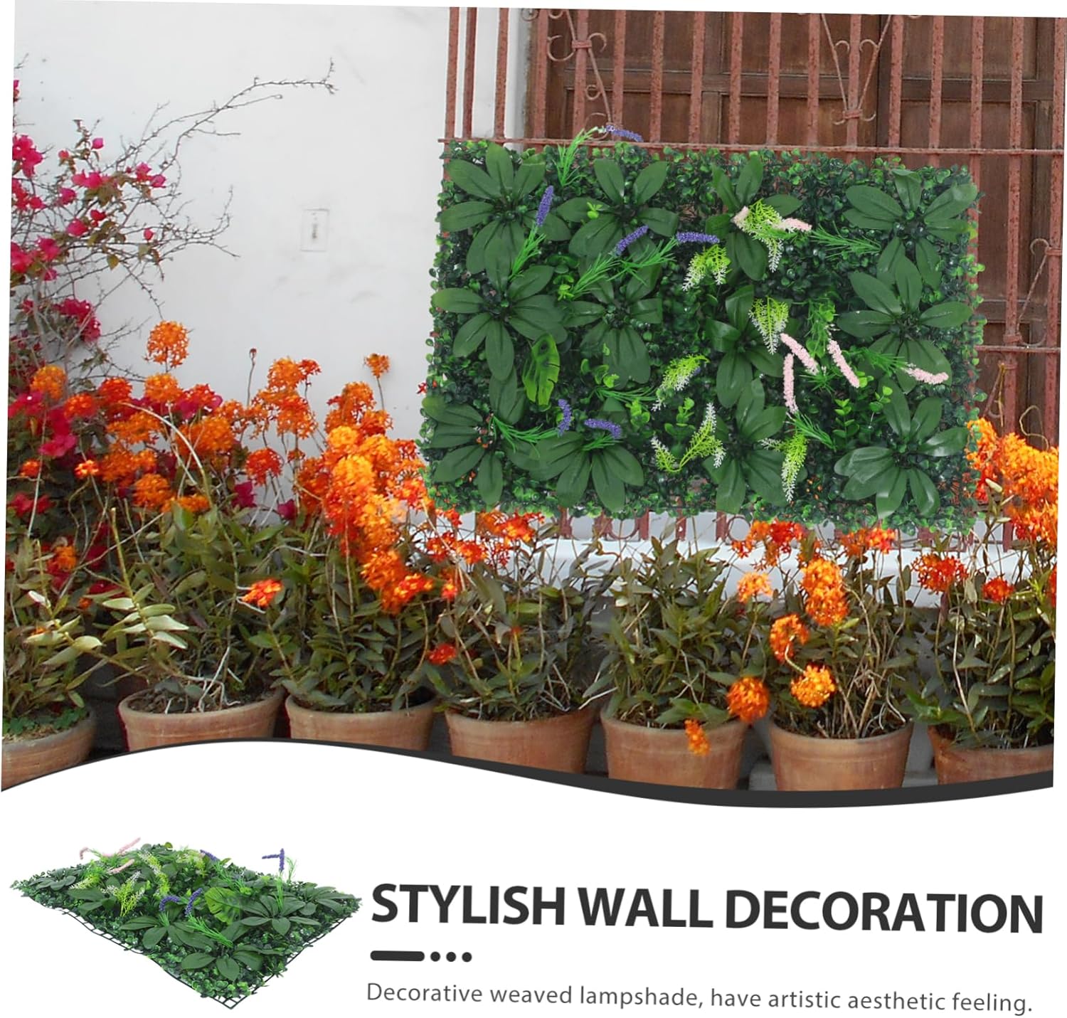 Ciieeo Artificial Hedge Wall Panel for Outdoor Decor