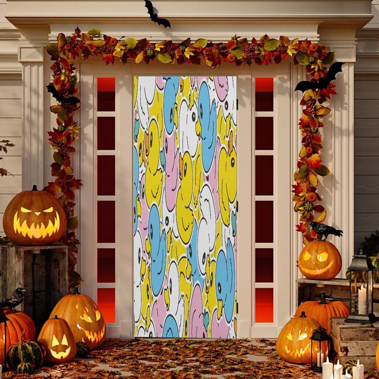Susiyo Duck Halloween Door Cover 32x79 in