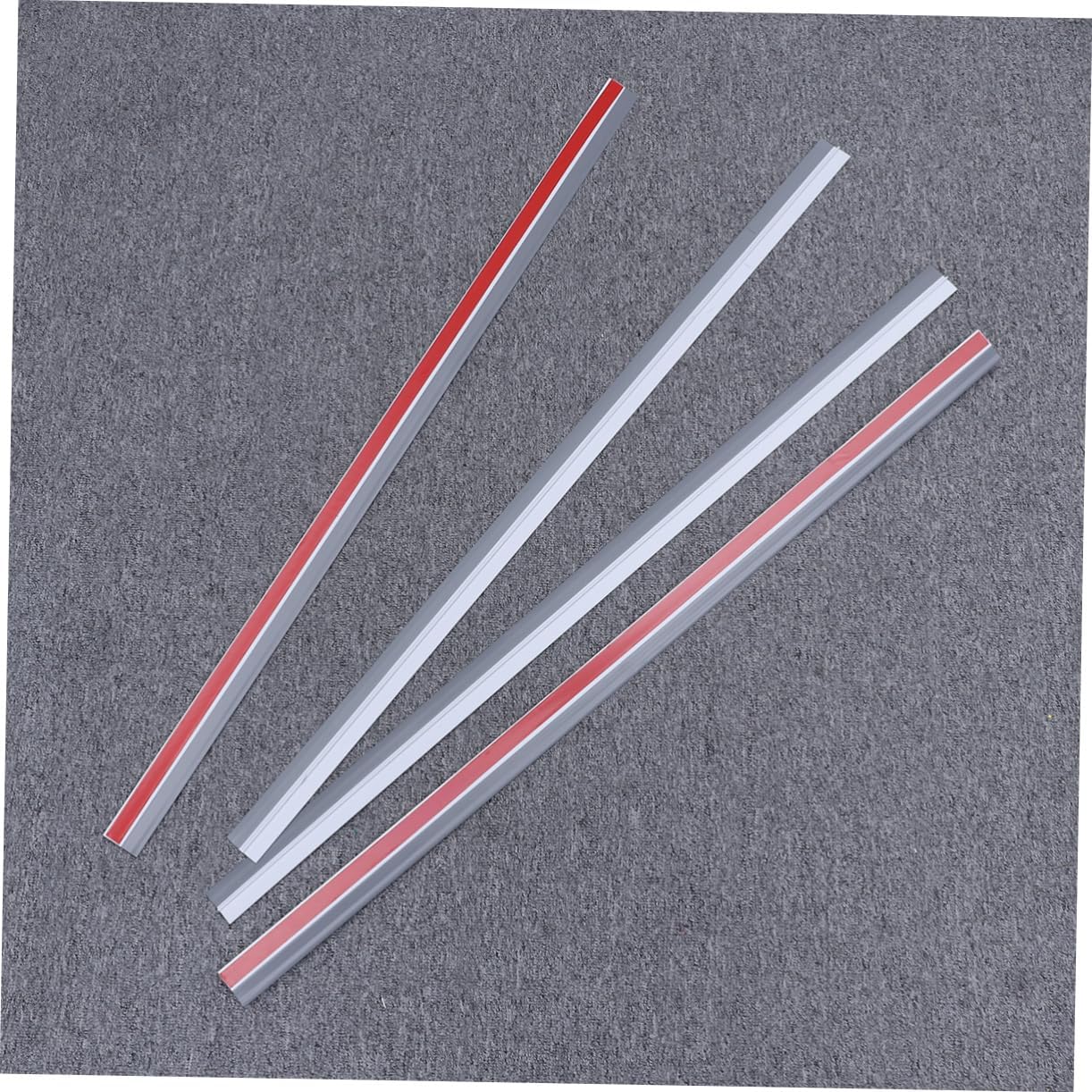 4pcs Transparent Under Door Draft Stopper Seal Soundproof Weather Stripping for Doors