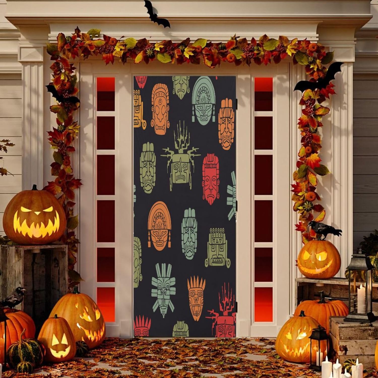 Susiyo Maya Inca Halloween Door Cover