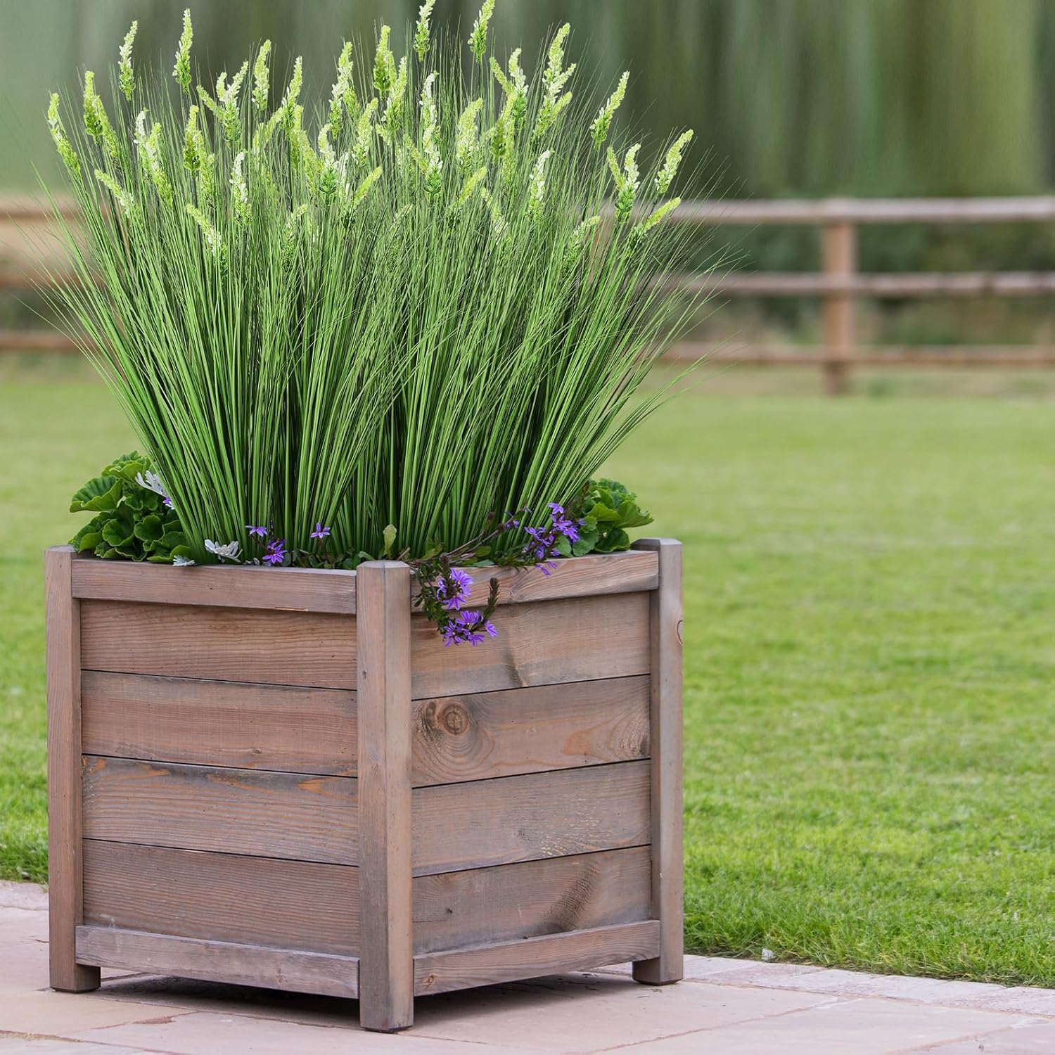 12 Pcs Artificial Tall Onion Grass for Garden Home Decor