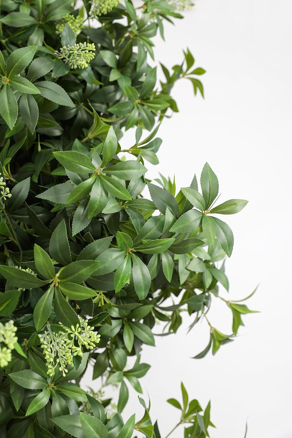 6 Pcs Artificial Eucalyptus Stems with Realistic Flower Buds and Bendable Stems for Home Decor