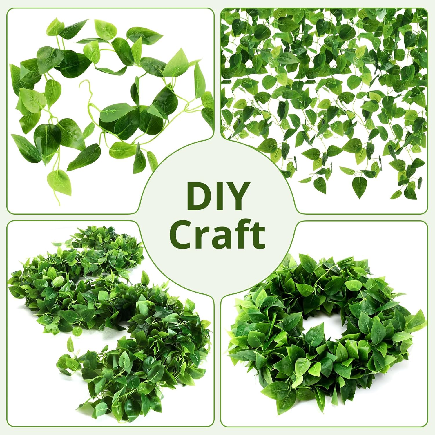 XunYee 28 Pcs Artificial Hanging Plants 36FT Fake Ivy Decor