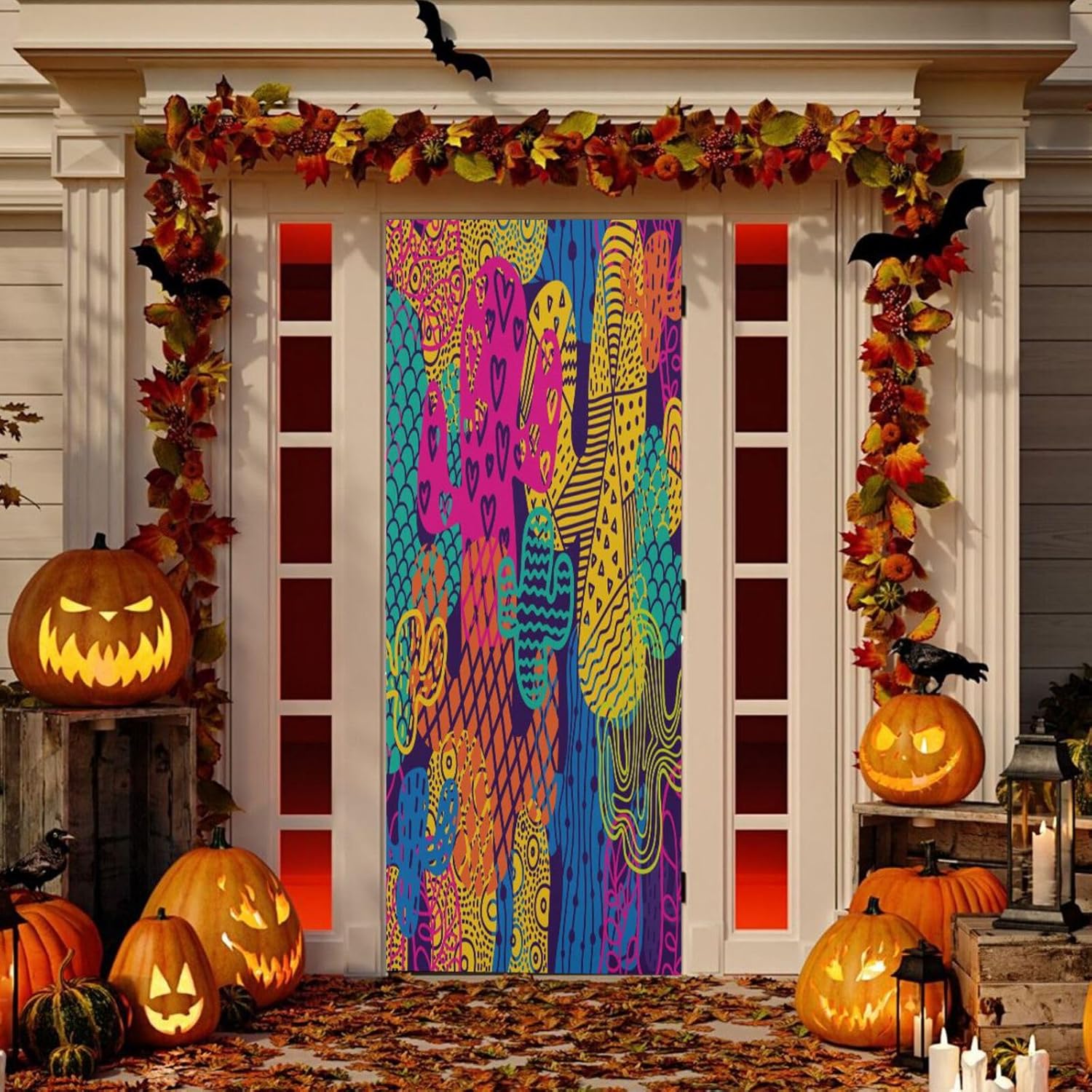 Susiyo Cute Cactus Halloween Door Decoration