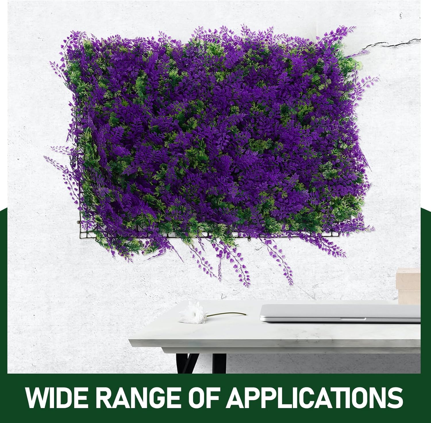 Artificial Green Wall Grass Decoration 236x157in