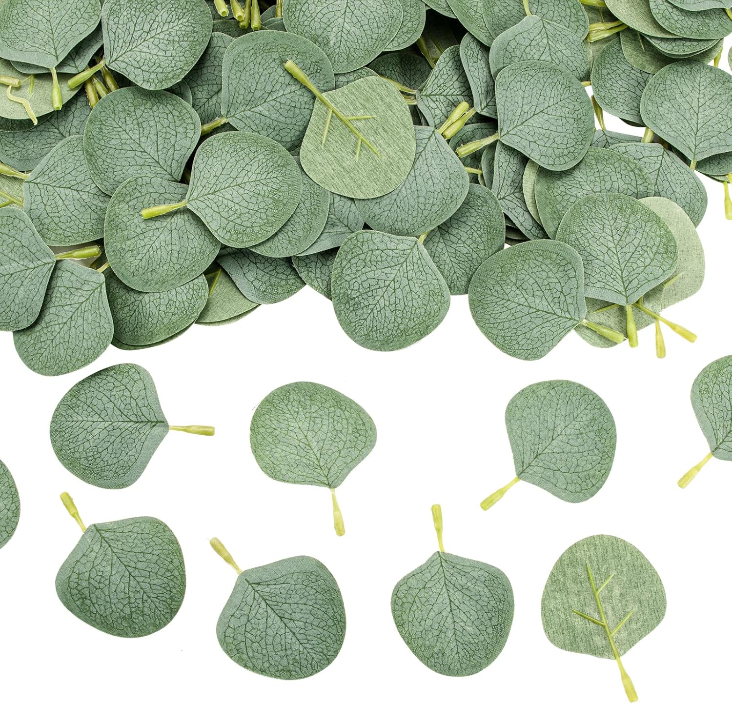 400 Pieces Artificial Eucalyptus Leaves Set for DIY Decorations