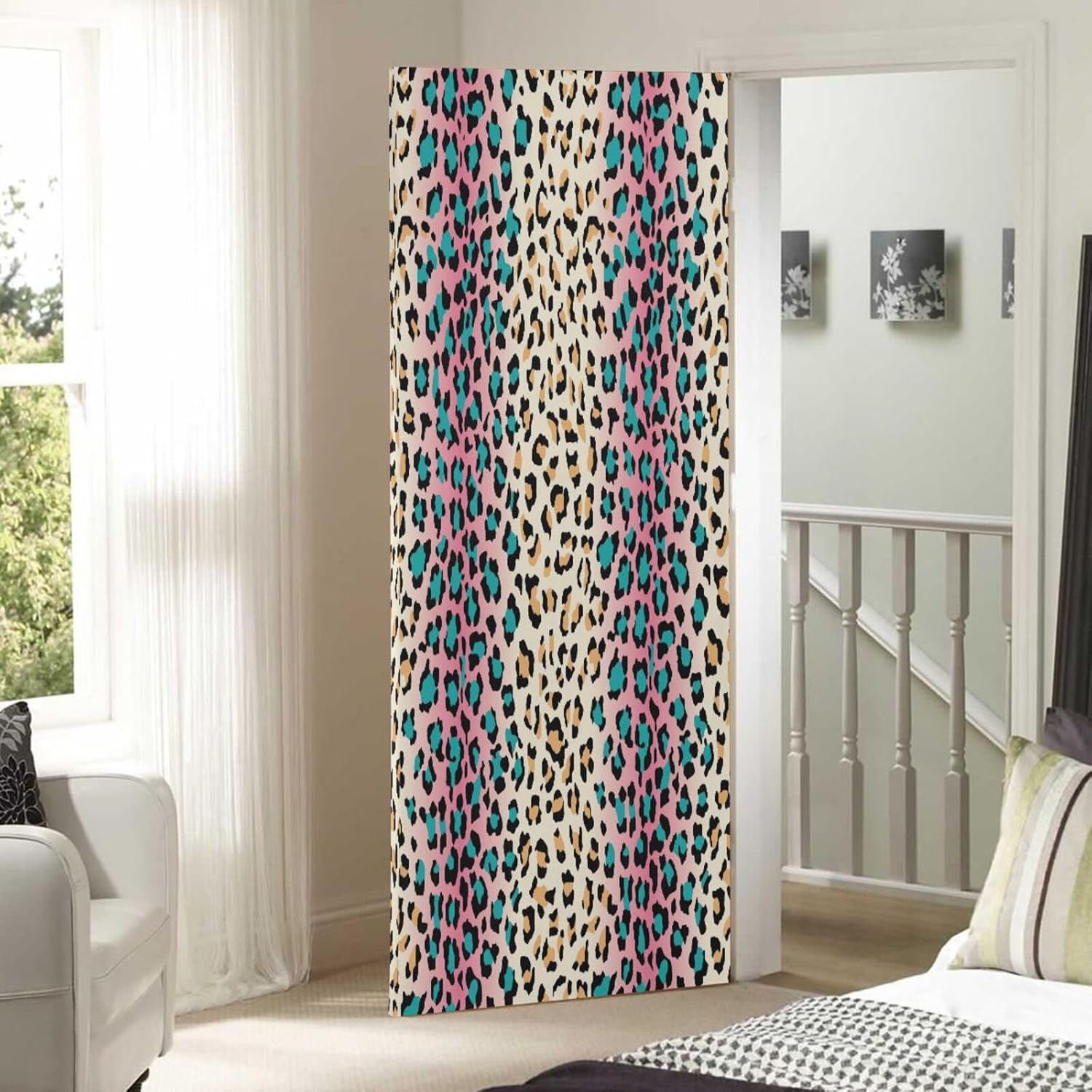 Susiyo Leopard Skin Halloween Door Cover 32x79 in